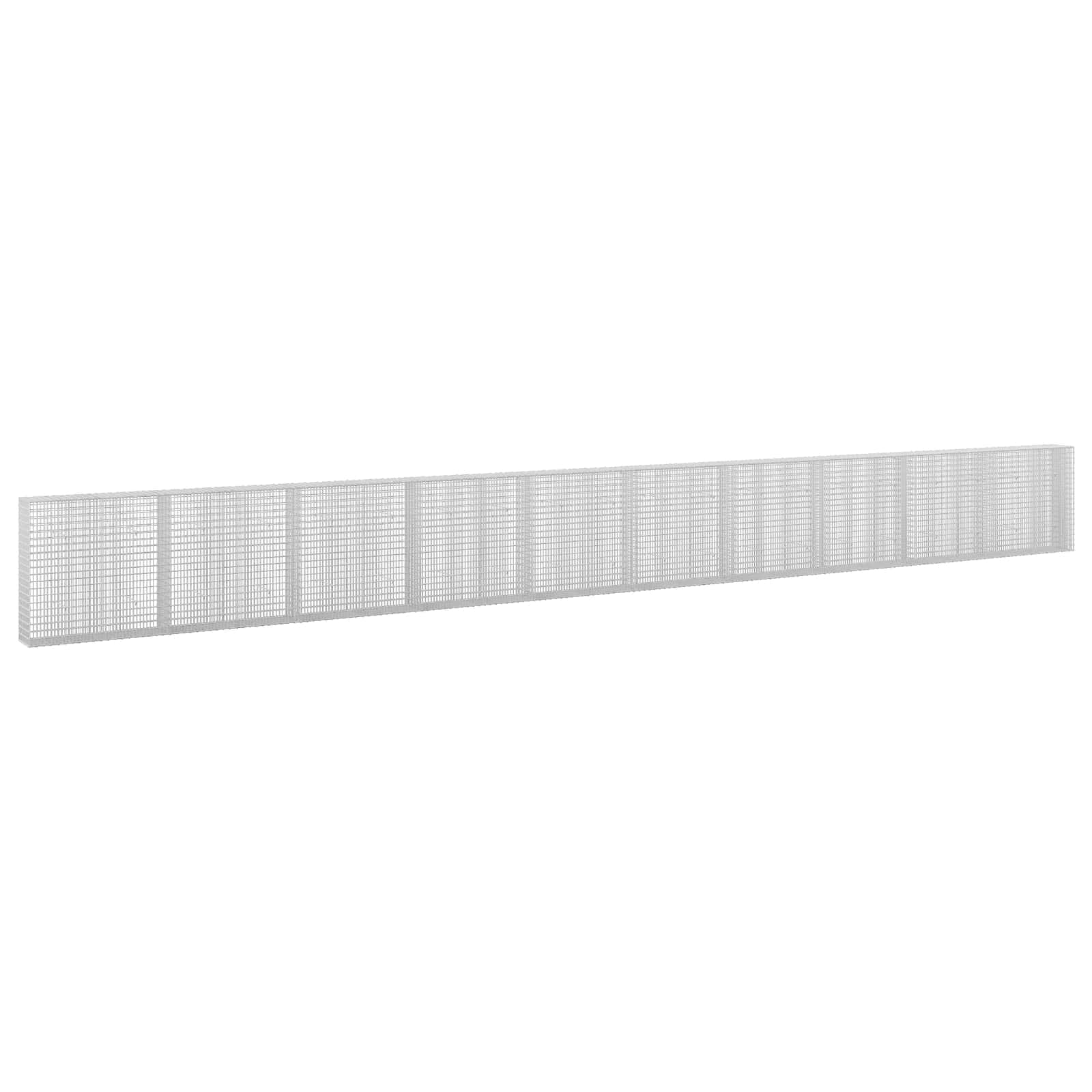 Gabione Mit 5 Mm Draht Und 5x2,5 Cm Maschen 1000x30x100 Cm Vidaxl