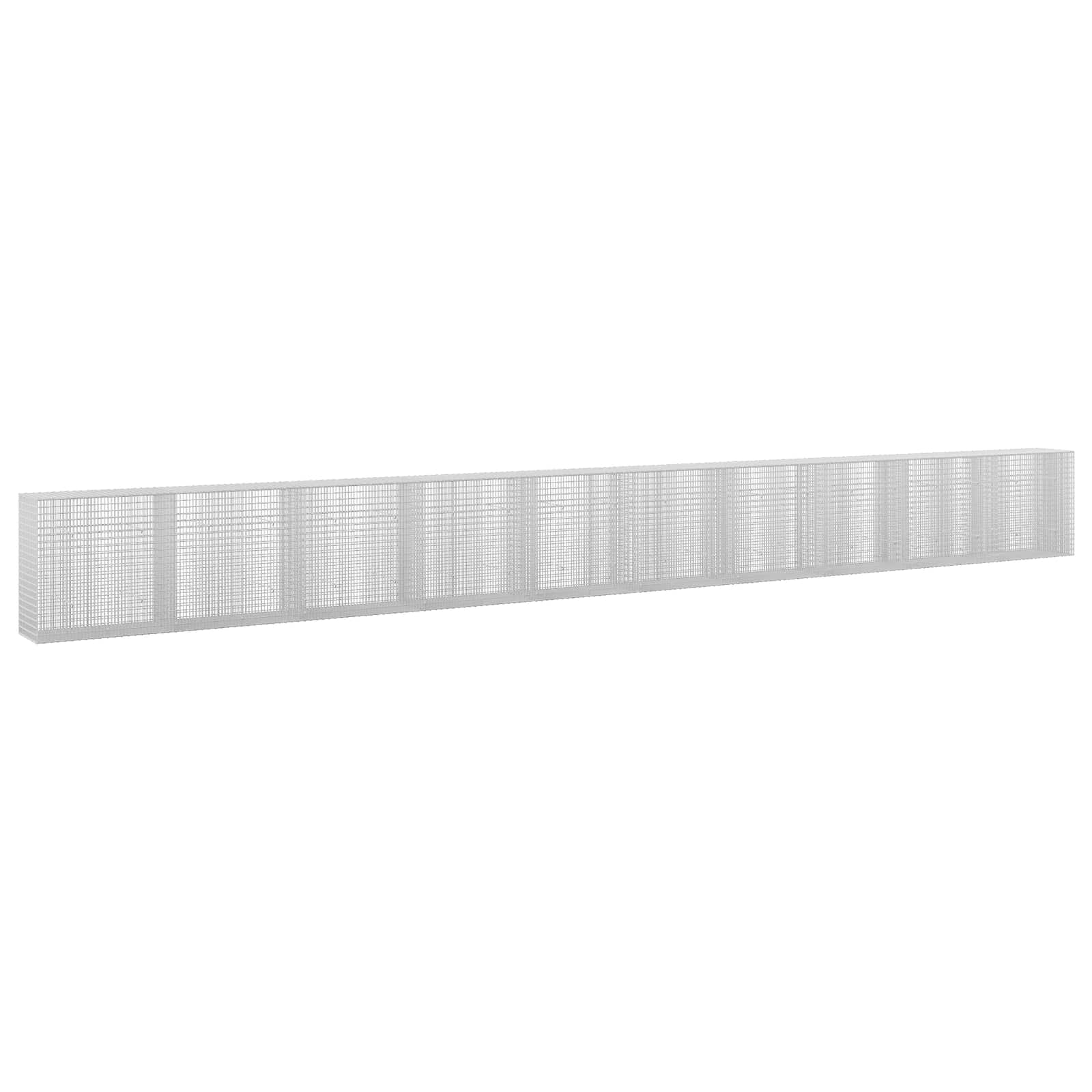 Gabione Mit 5 Mm Draht Und 5x2,5 Cm Maschen 1000x50x100 Cm Vidaxl