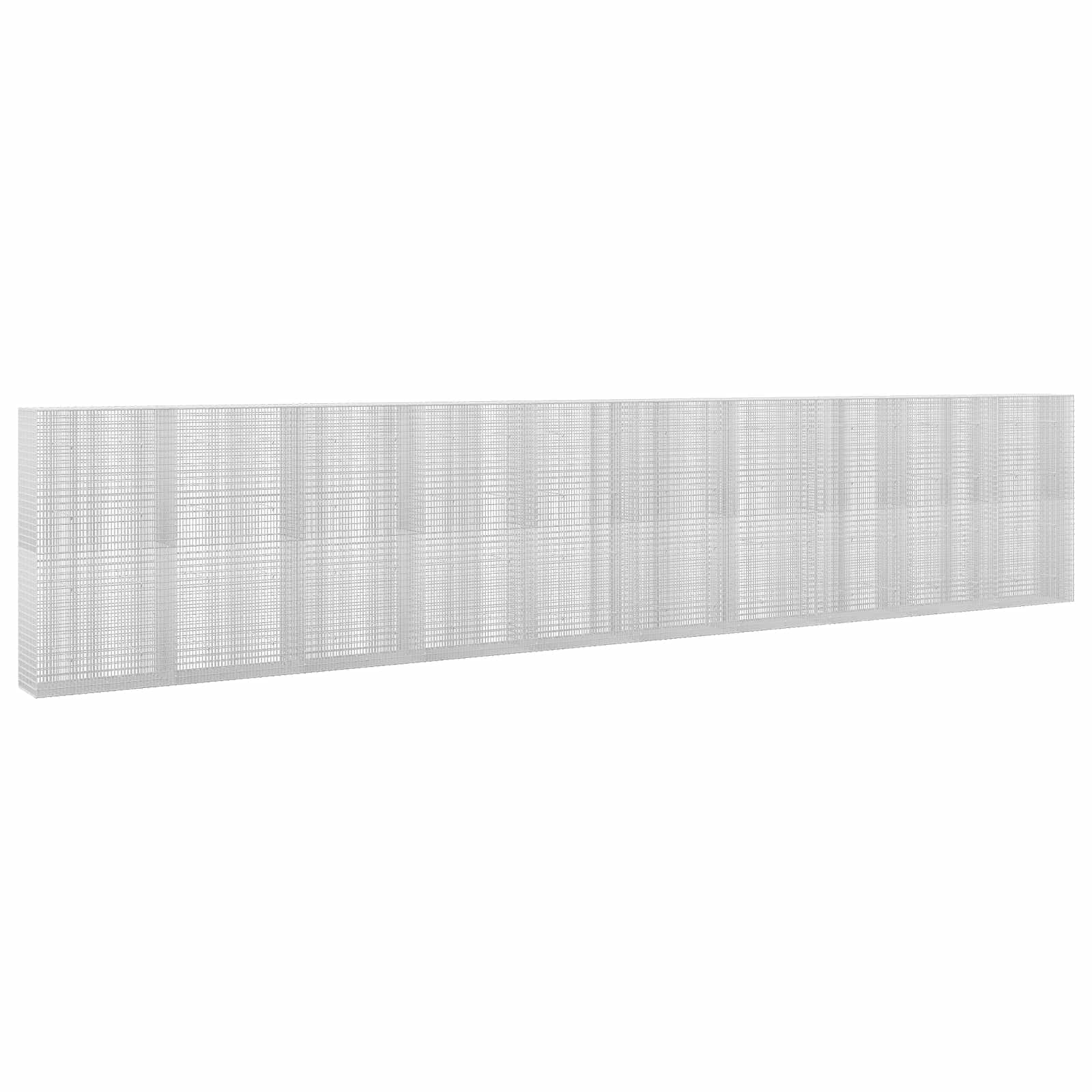 Gabione Mit 5 Mm Draht Und 5x2,5 Cm Maschen 1000x50x200 Cm Vidaxl