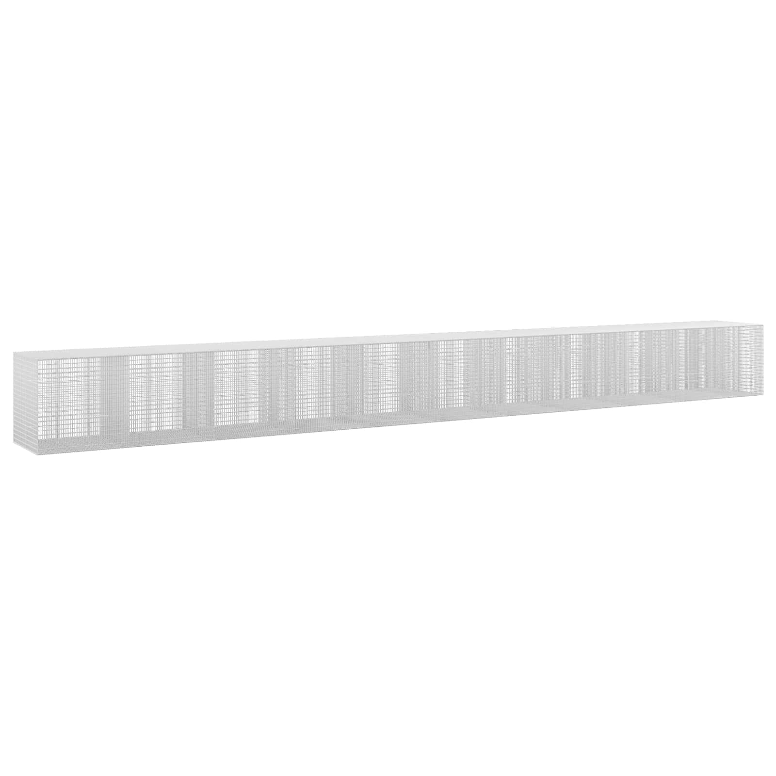 Gabione Mit 5 Mm Draht Und 5x2,5 Cm Maschen 1050x100x100 Cm Vidaxl