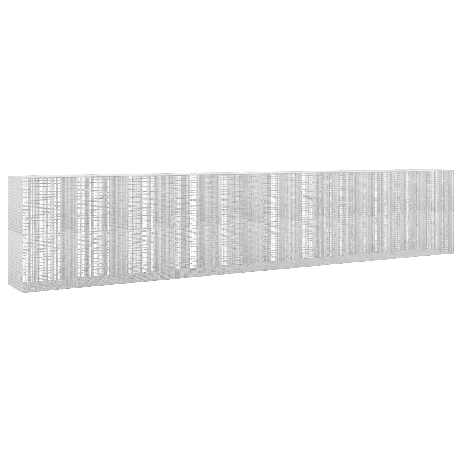 Gabione Mit 5 Mm Draht Und 5x2,5 Cm Maschen 1050x100x200 Cm Vidaxl