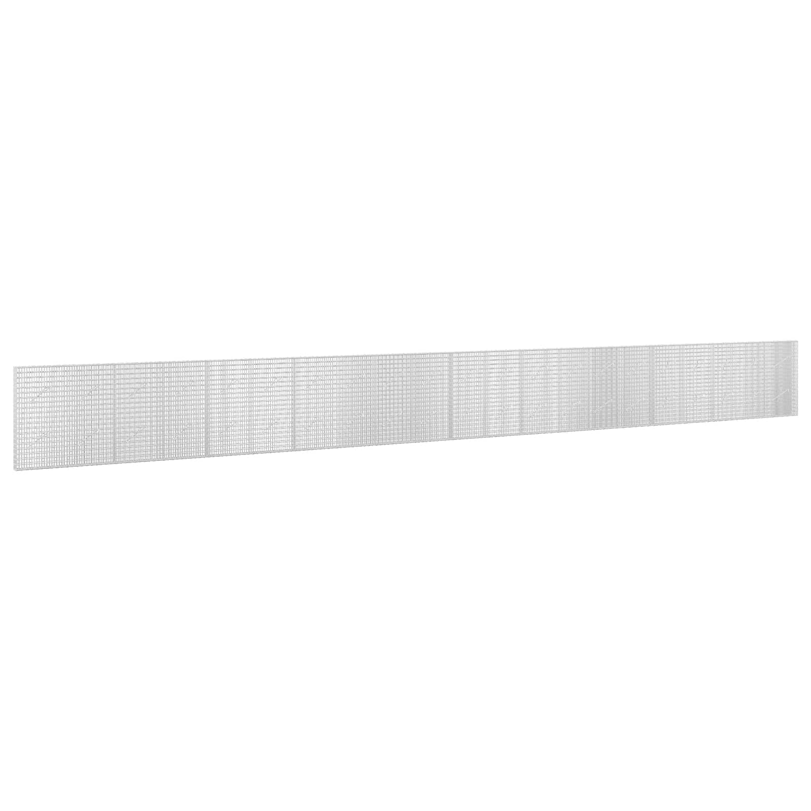 Gabione Mit 5 Mm Draht Und 5x2,5 Cm Maschen 1050x10x100 Cm Vidaxl