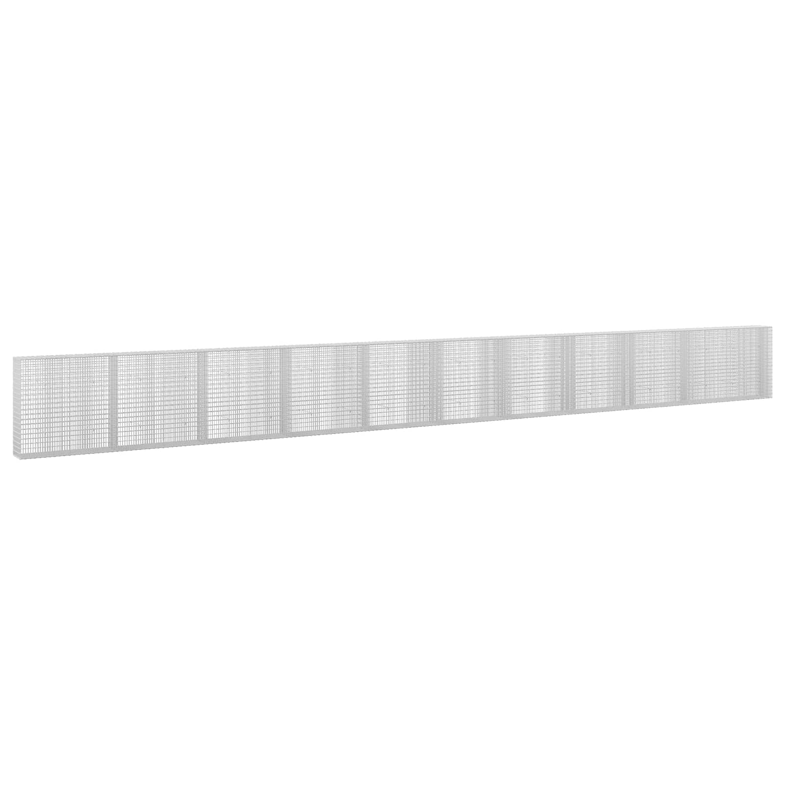 Gabione Mit 5 Mm Draht Und 5x2,5 Cm Maschen 1050x30x100 Cm Vidaxl