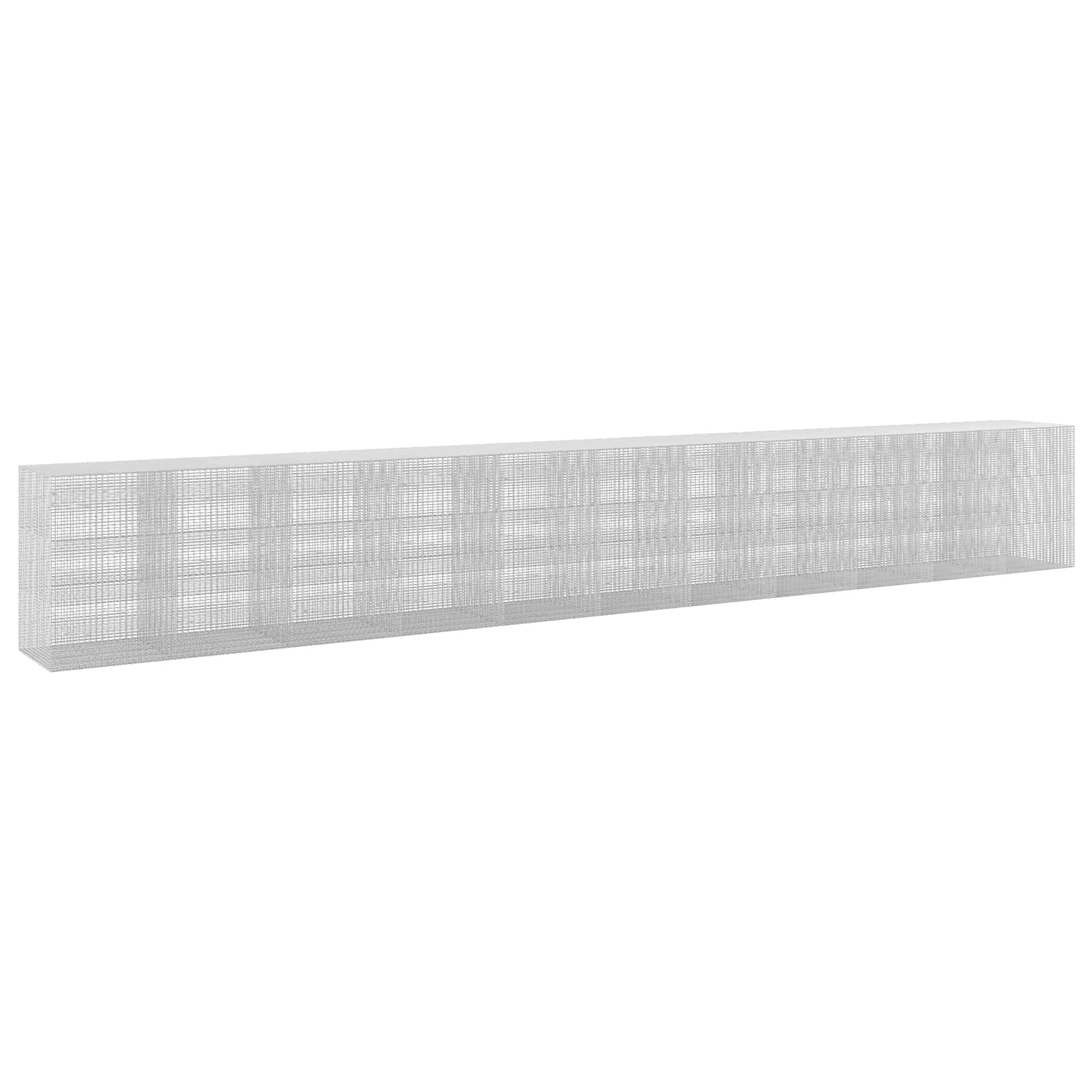 Gabione Mit 5 Mm Draht Und 5x2,5 Cm Maschen 1100x100x150 Cm Vidaxl