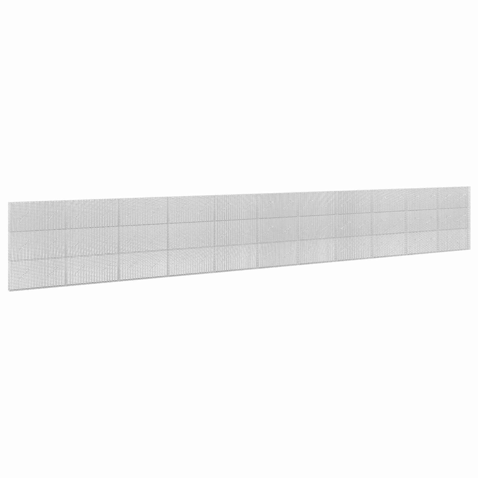 Gabione Mit 5 Mm Draht Und 5x2,5 Cm Maschen 1100x10x150 Cm Vidaxl
