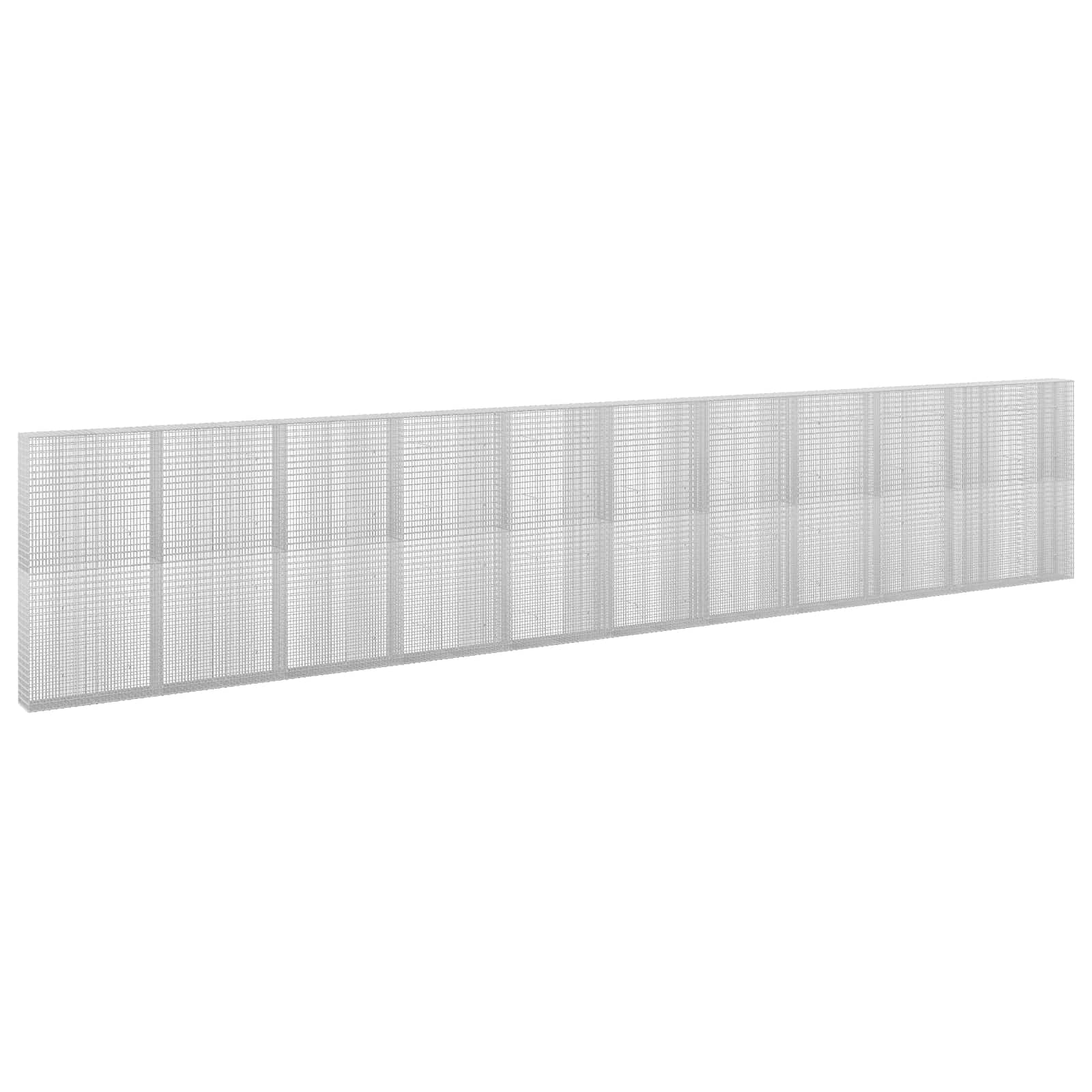 Gabione Mit 5 Mm Draht Und 5x2,5 Cm Maschen 1050x30x200 Cm Vidaxl