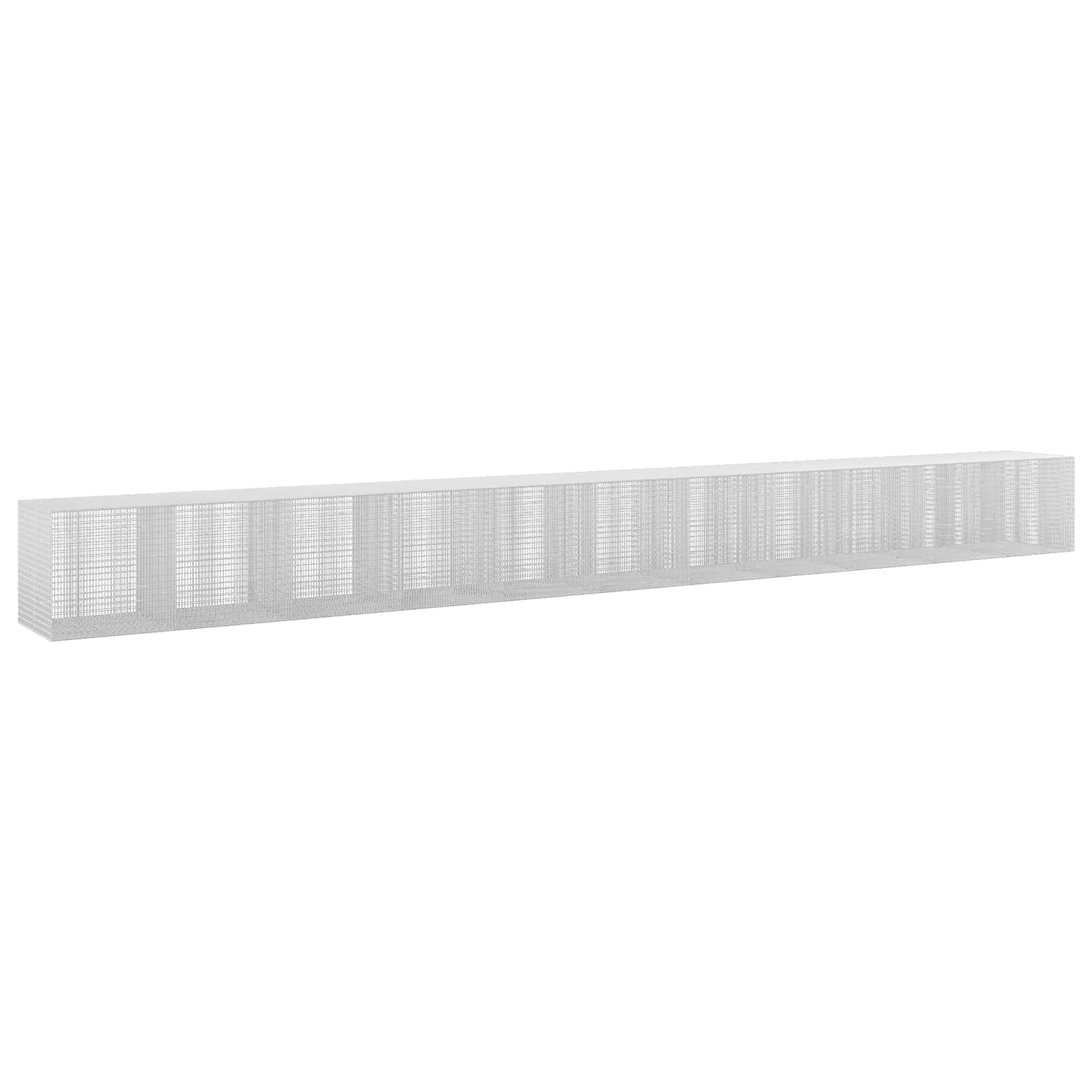 Gabione Mit 5 Mm Draht Und 5x2,5 Cm Maschen 1100x100x100 Cm Vidaxl