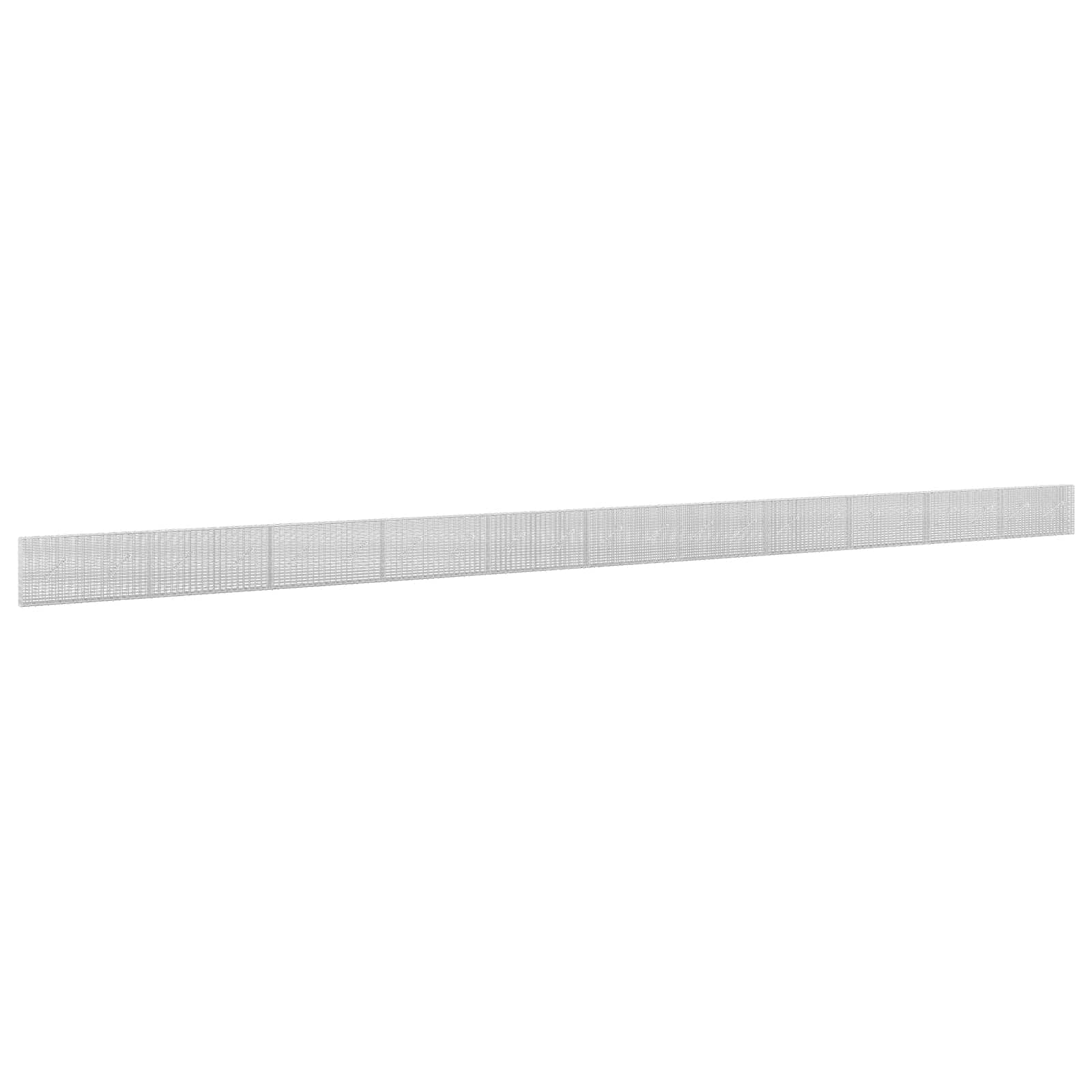 Gabione Mit 5 Mm Draht Und 5x2,5 Cm Maschen 1100x10x50 Cm Vidaxl