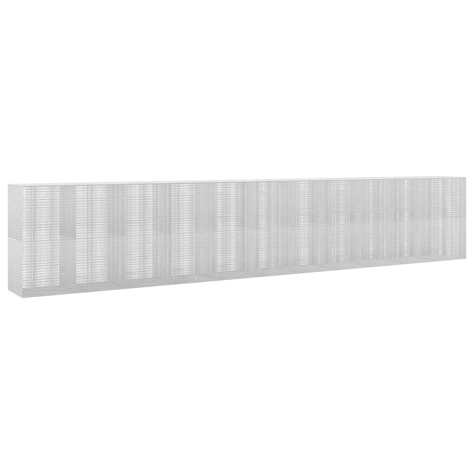 Gabione Mit 5 Mm Draht Und 5x2,5 Cm Maschen 1100x100x200 Cm Vidaxl