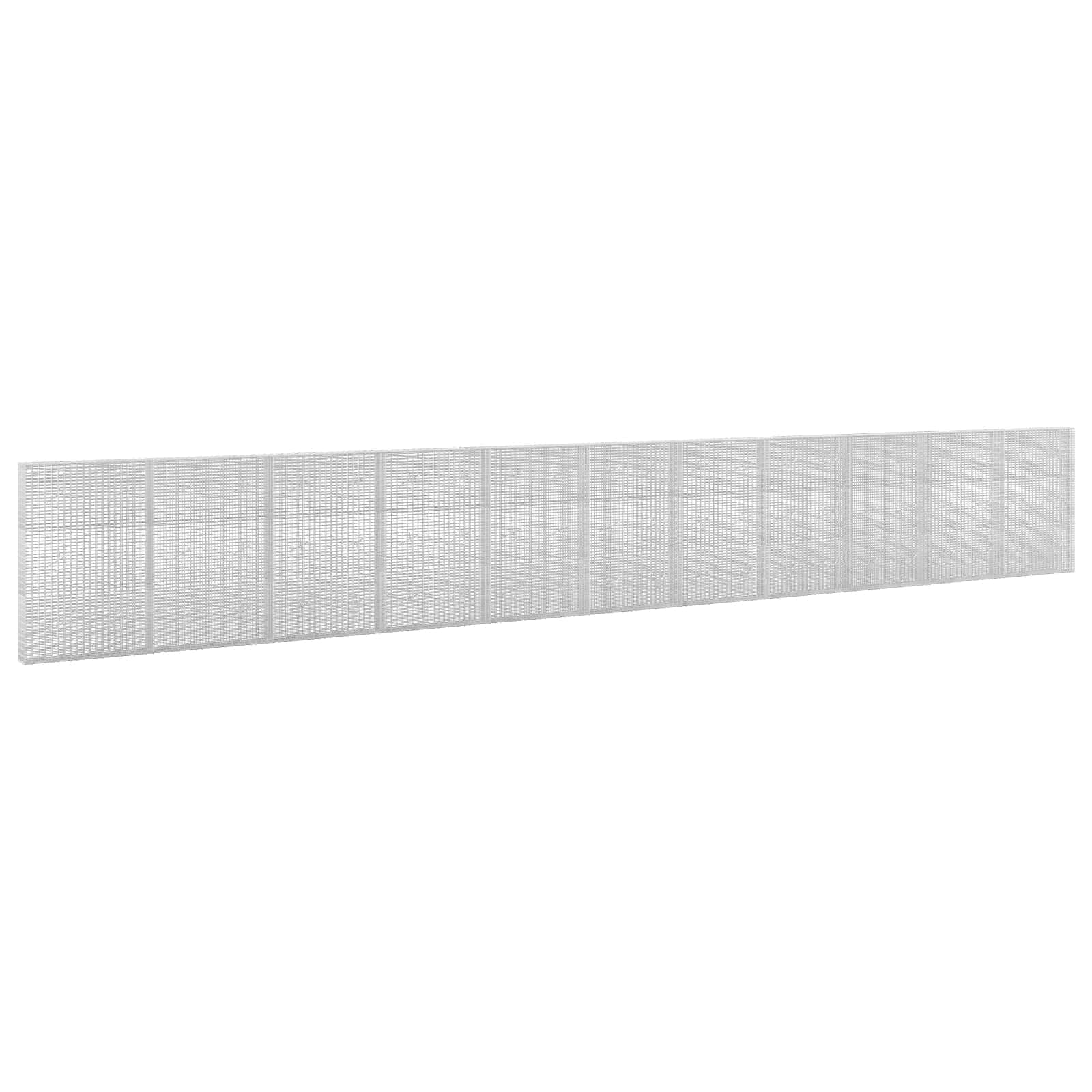 Gabione Mit 5 Mm Draht Und 5x2,5 Cm Maschen 1100x20x150 Cm Vidaxl
