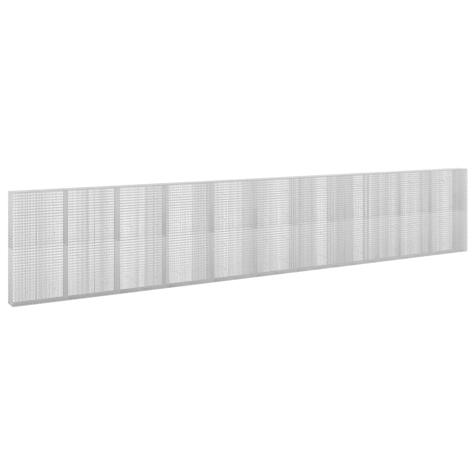 Gabione Mit 5 Mm Draht Und 5x2,5 Cm Maschen 1100x30x200 Cm Vidaxl