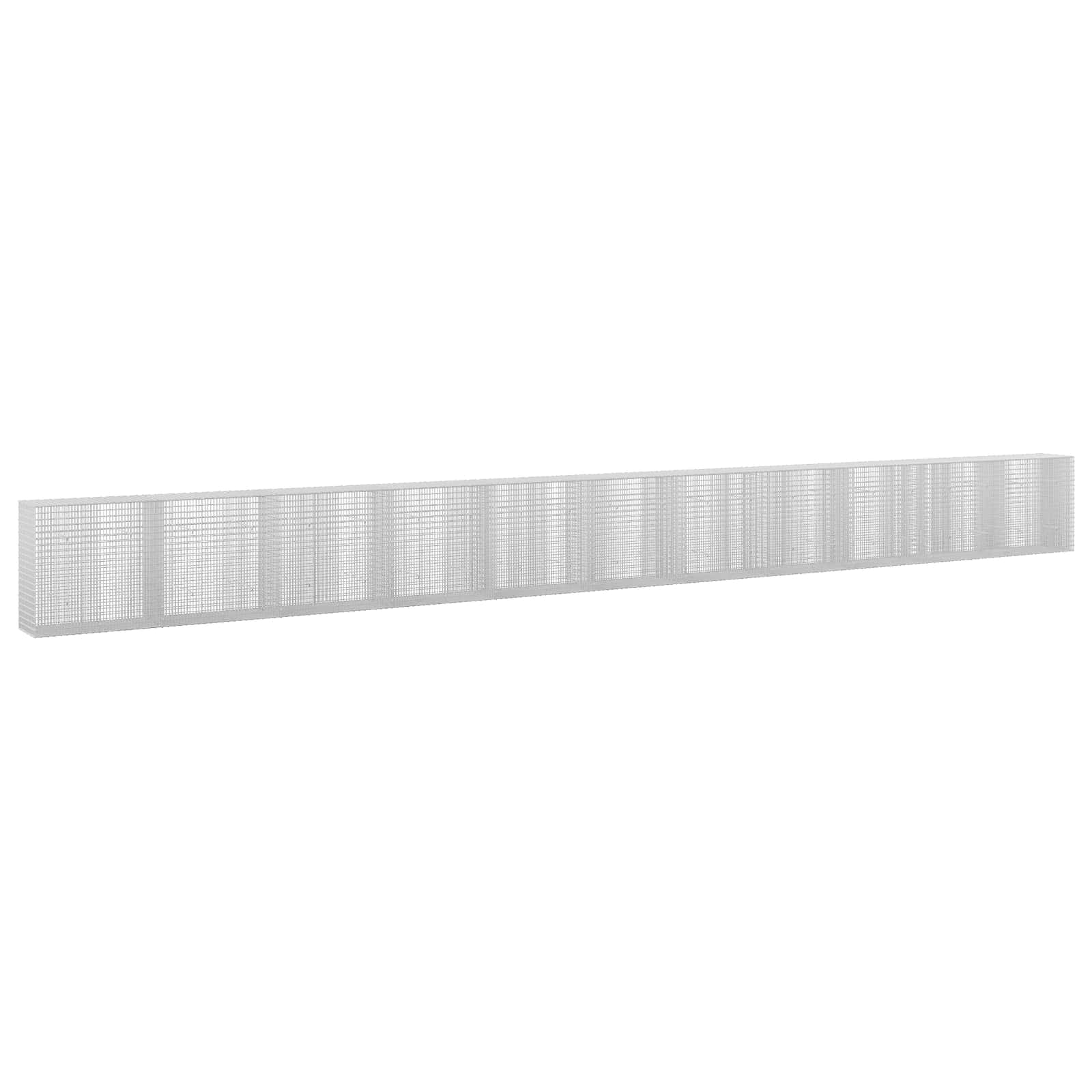Gabione Mit 5 Mm Draht Und 5x2,5 Cm Maschen 1100x50x100 Cm Vidaxl