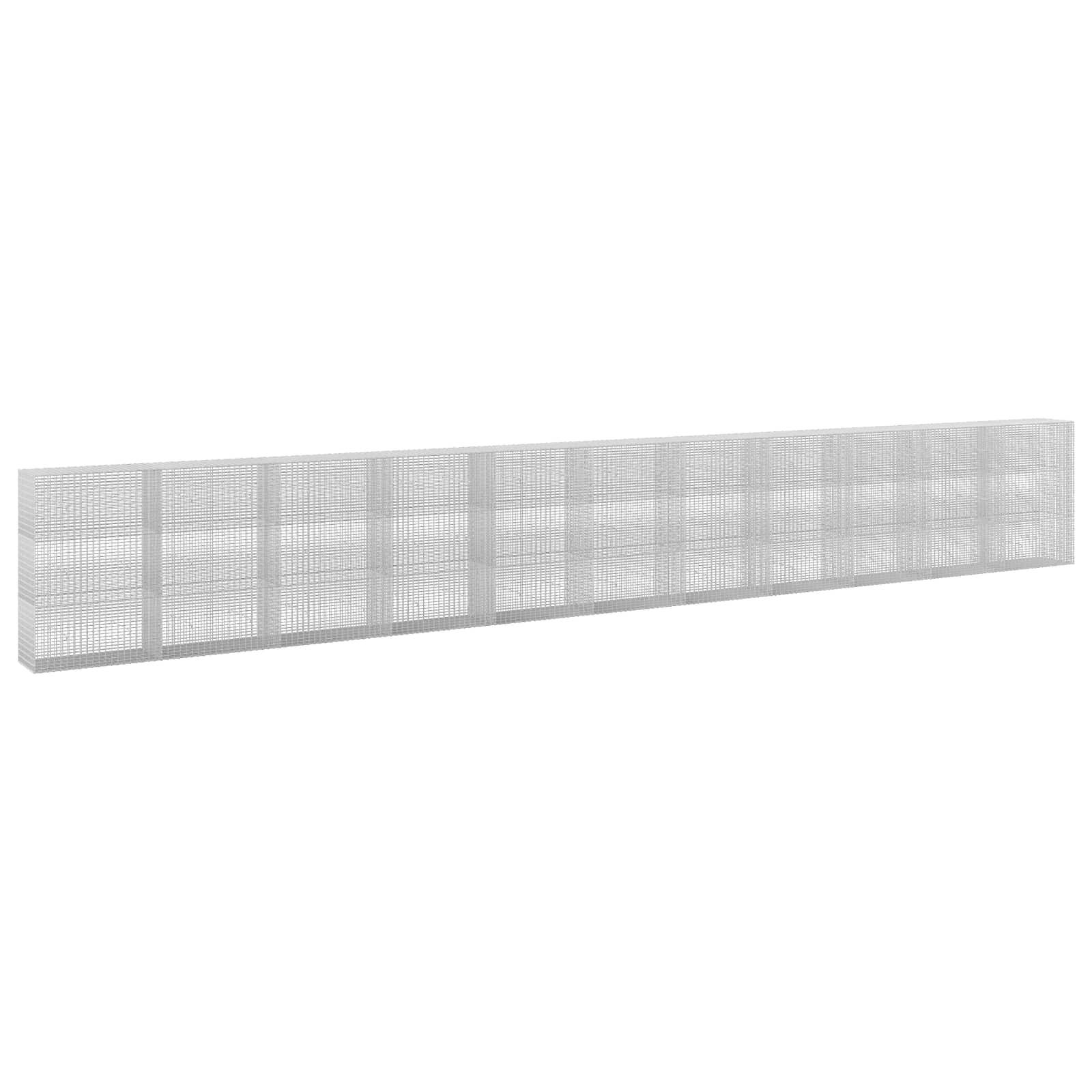 Gabione Mit 5 Mm Draht Und 5x2,5 Cm Maschen 1100x50x150 Cm Vidaxl