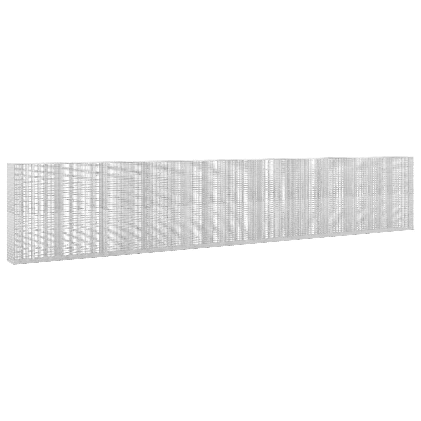 Gabione Mit 5 Mm Draht Und 5x2,5 Cm Maschen 1100x50x200 Cm Vidaxl