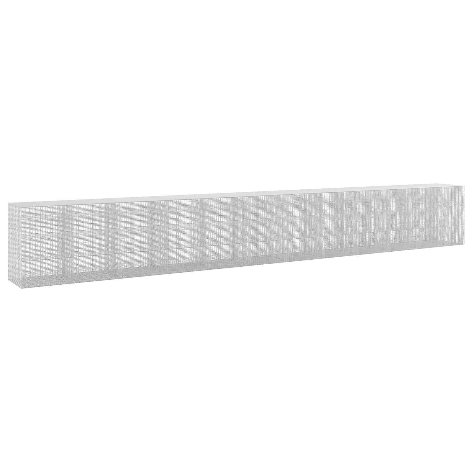 Gabione Mit 5 Mm Draht Und 5x2,5 Cm Maschen 1150x100x150 Cm Vidaxl