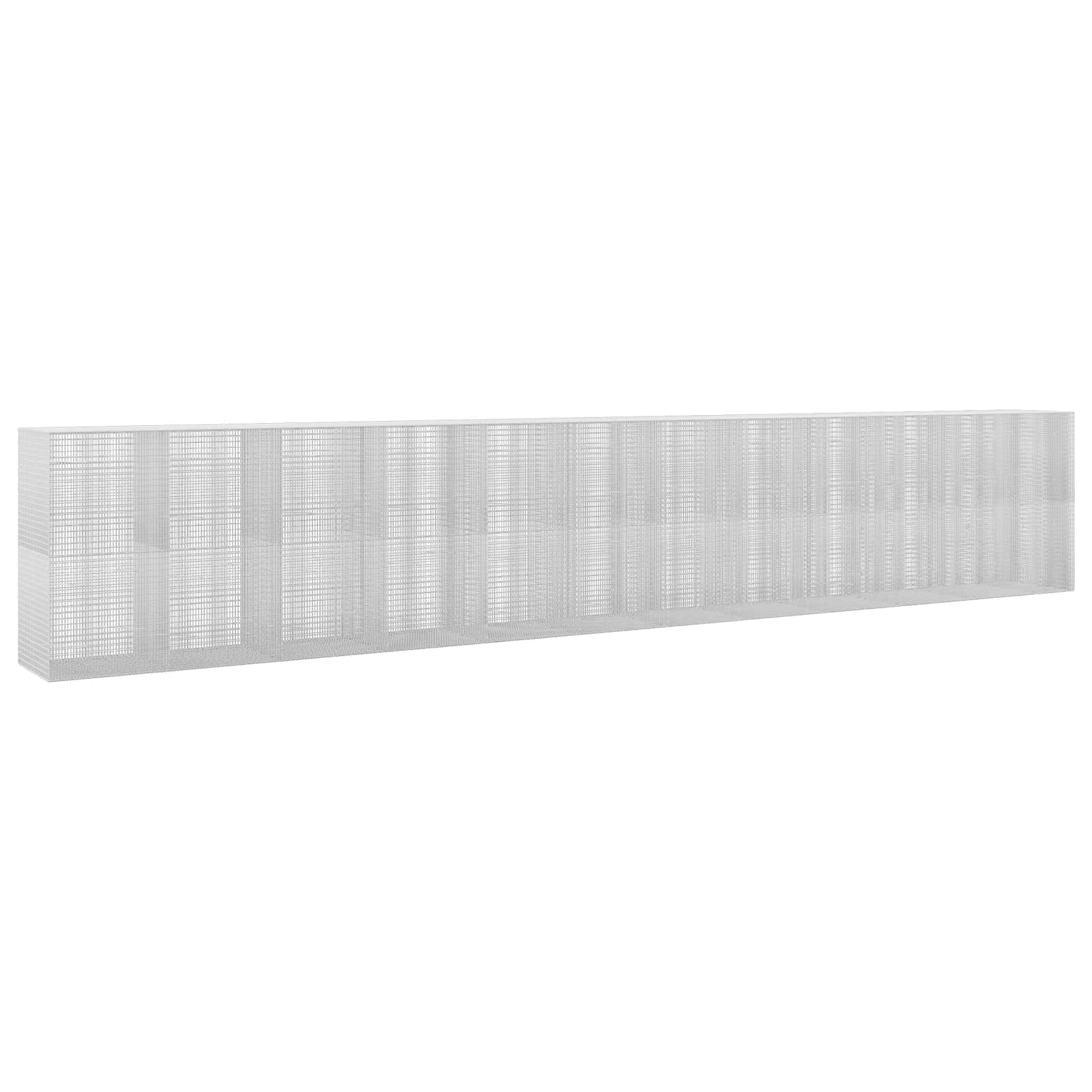 Gabione Mit 5 Mm Draht Und 5x2,5 Cm Maschen 1150x100x200 Cm Vidaxl