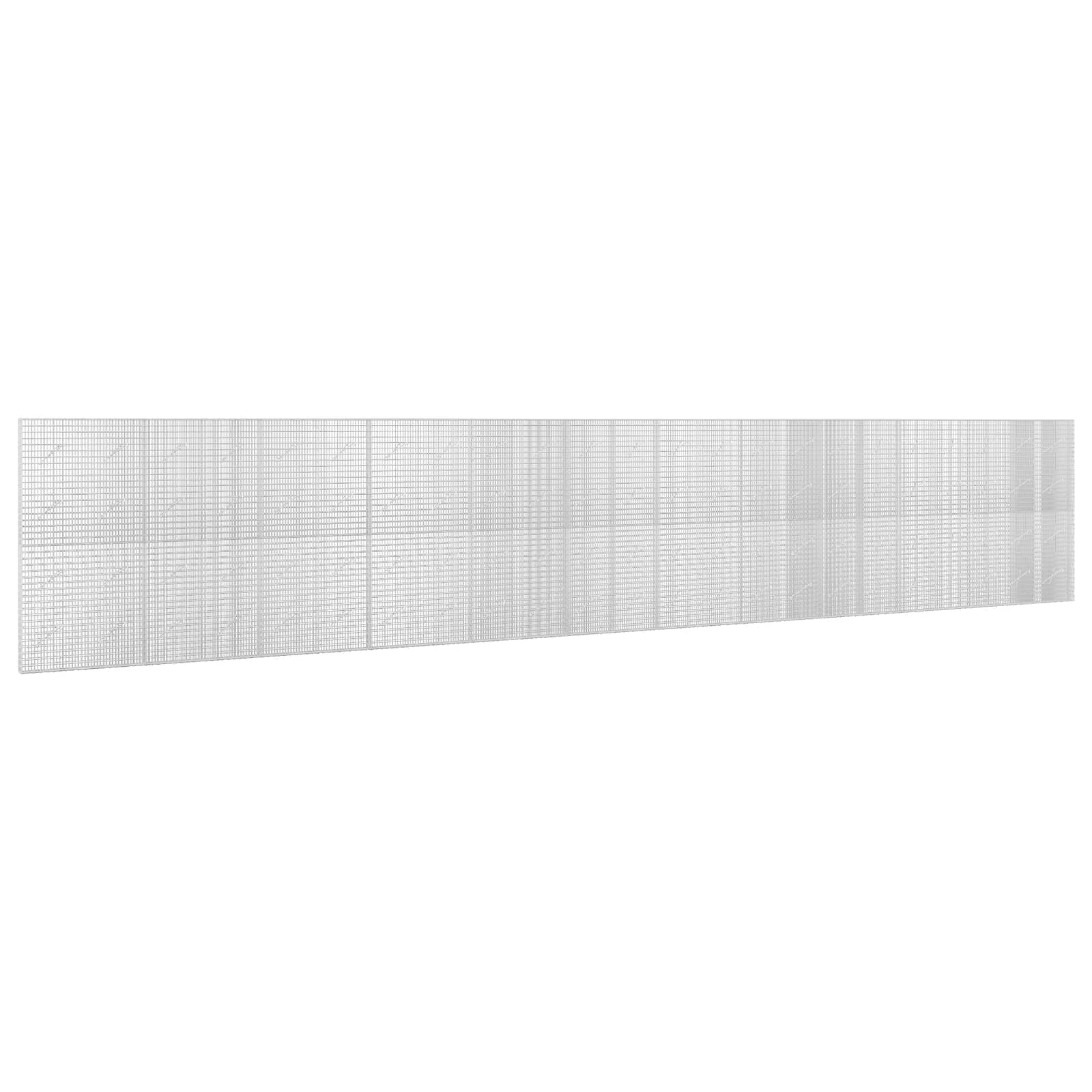 Gabione Mit 5 Mm Draht Und 5x2,5 Cm Maschen 1150x10x200 Cm Vidaxl