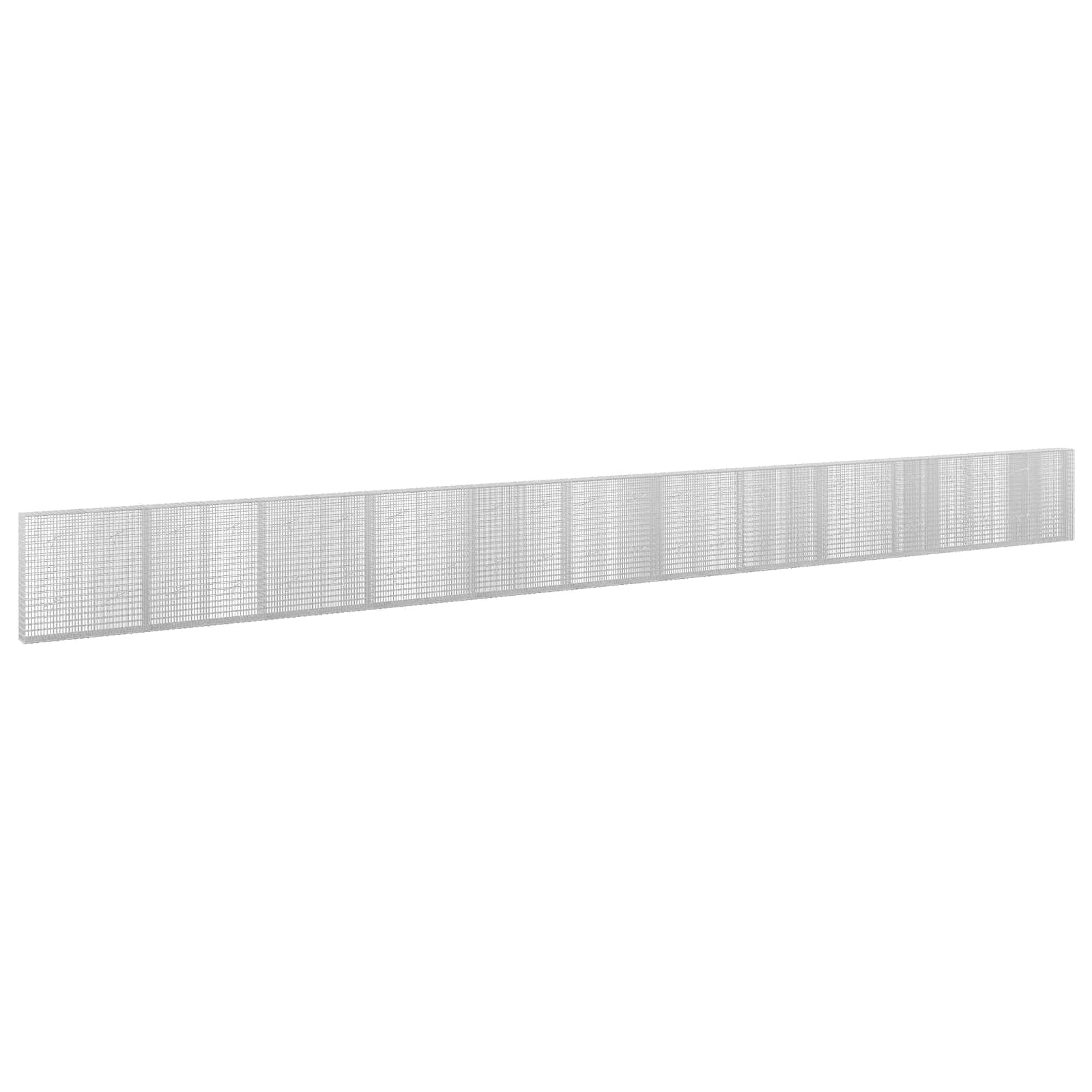Gabione Mit 5 Mm Draht Und 5x2,5 Cm Maschen 1150x20x100 Cm Vidaxl