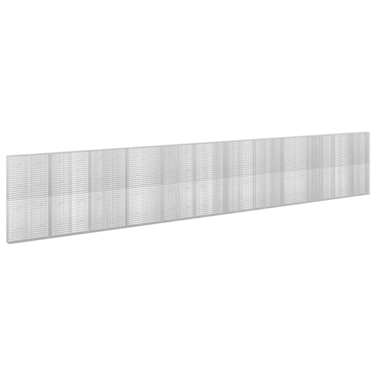 Gabione Mit 5 Mm Draht Und 5x2,5 Cm Maschen 1150x20x200 Cm Vidaxl