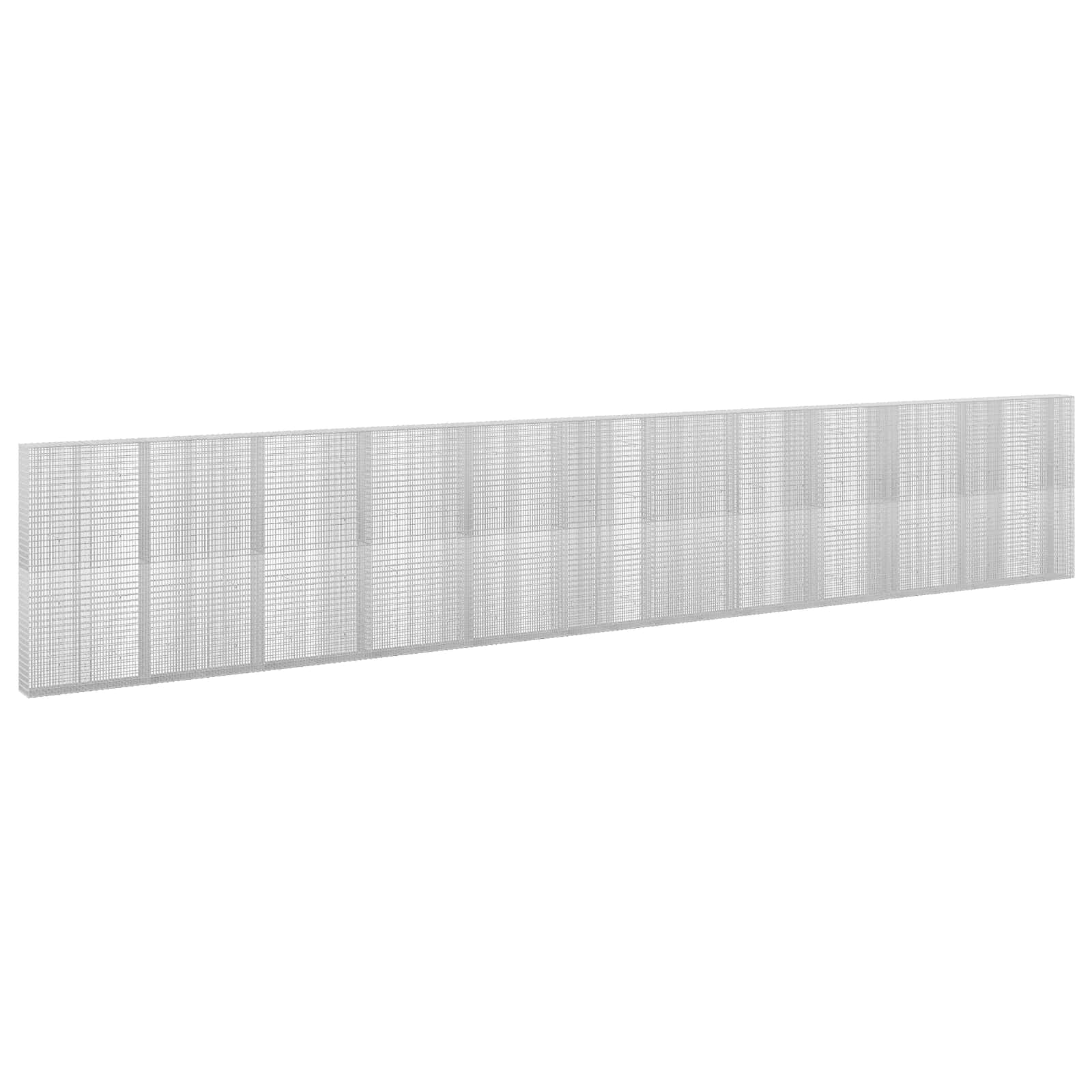 Gabione Mit 5 Mm Draht Und 5x2,5 Cm Maschen 1150x30x200 Cm Vidaxl