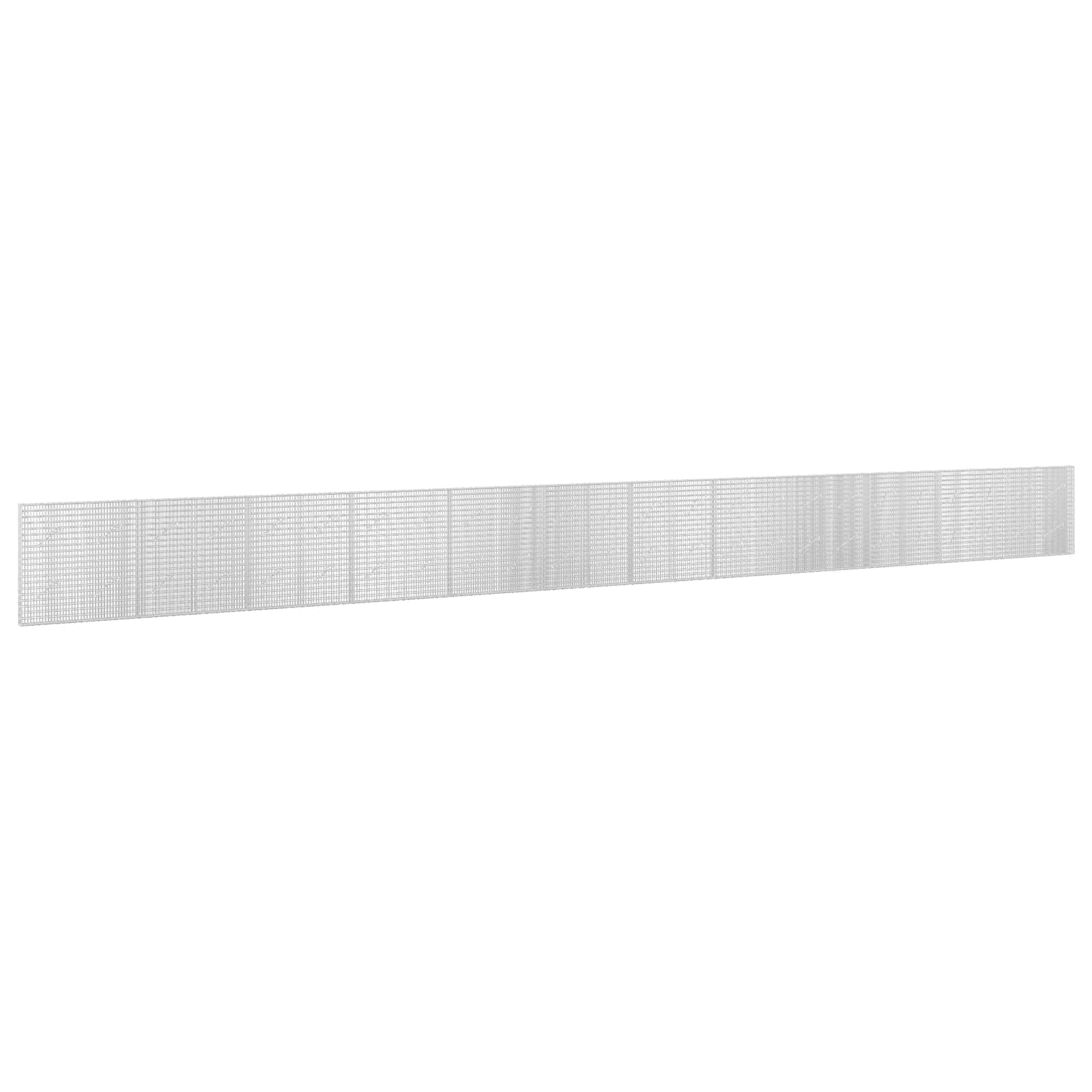 Gabione Mit 5 Mm Draht Und 5x2,5 Cm Maschen 1200x10x100 Cm Vidaxl
