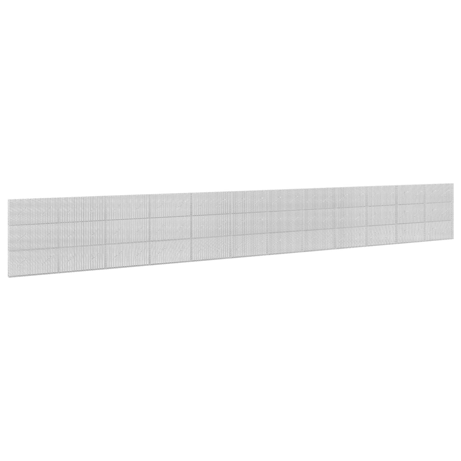 Gabione Mit 5 Mm Draht Und 5x2,5 Cm Maschen 1200x10x150 Cm Vidaxl