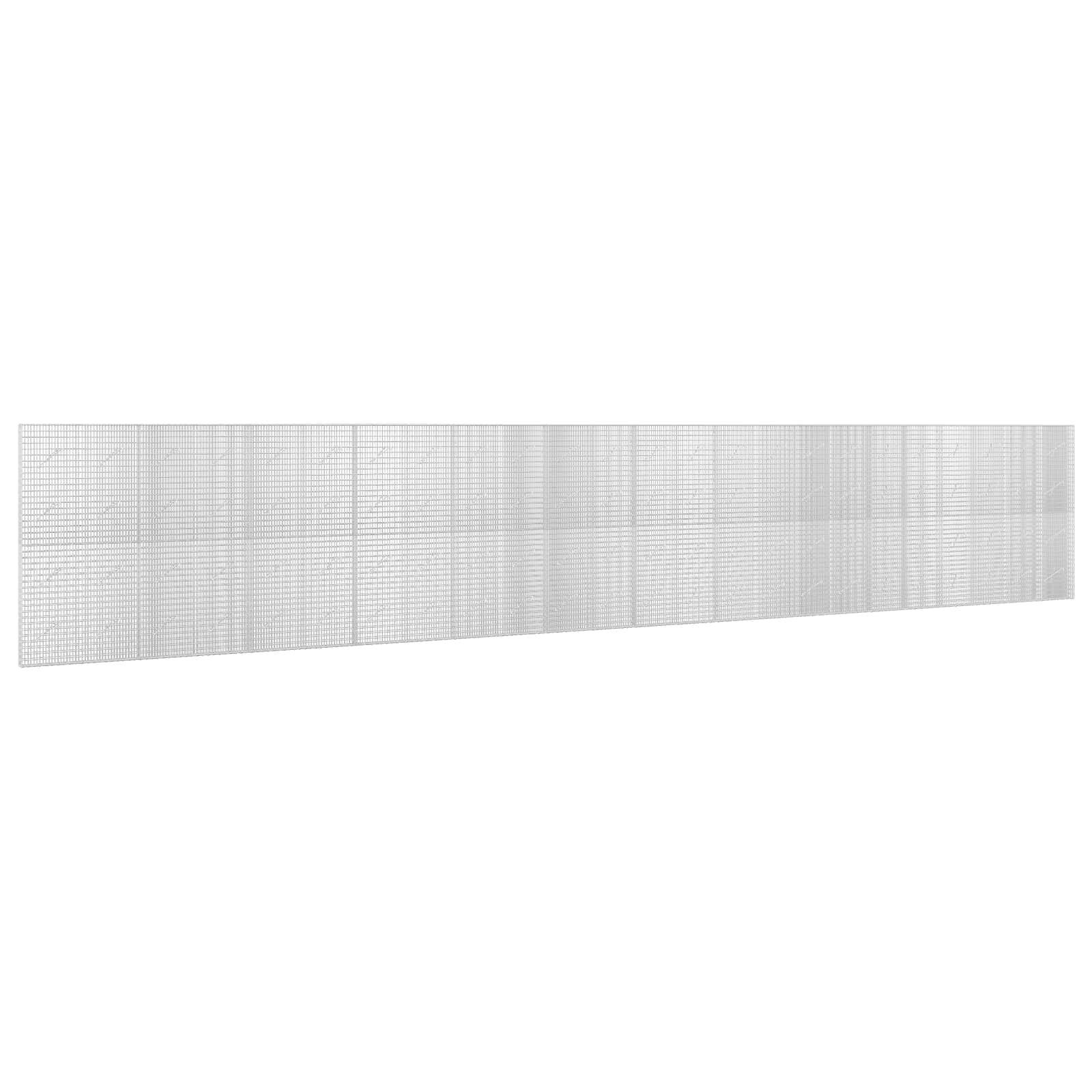 Gabione Mit 5 Mm Draht Und 5x2,5 Cm Maschen 1200x10x200 Cm Vidaxl