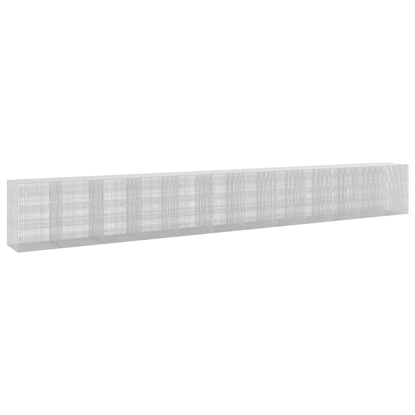 Gabione Mit 5 Mm Draht Und 5x2,5 Cm Maschen 1200x100x150 Cm Vidaxl