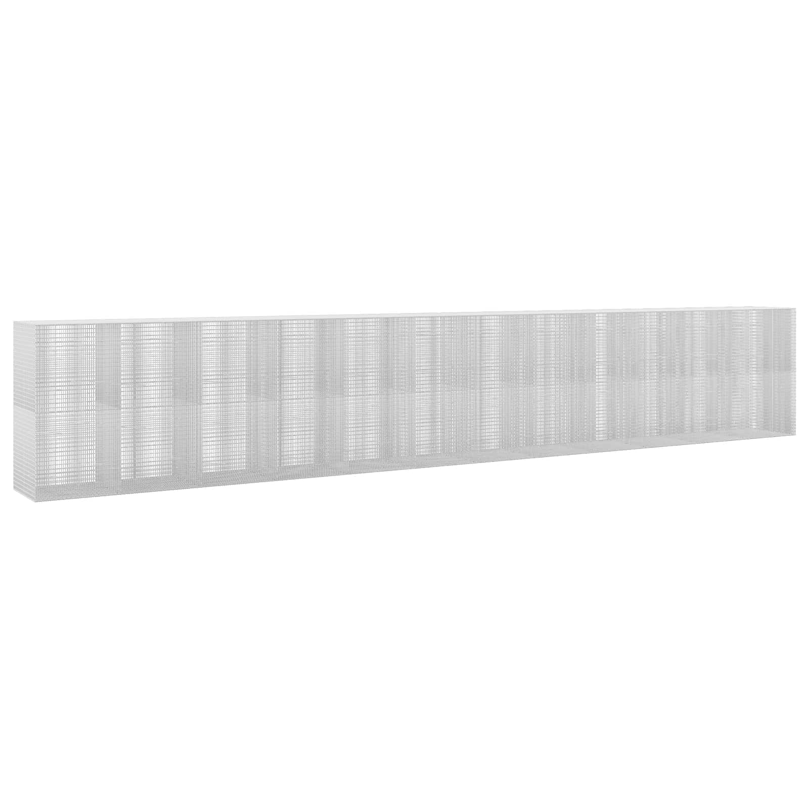 Gabione Mit 5 Mm Draht Und 5x2,5 Cm Maschen 1200x100x200 Cm Vidaxl