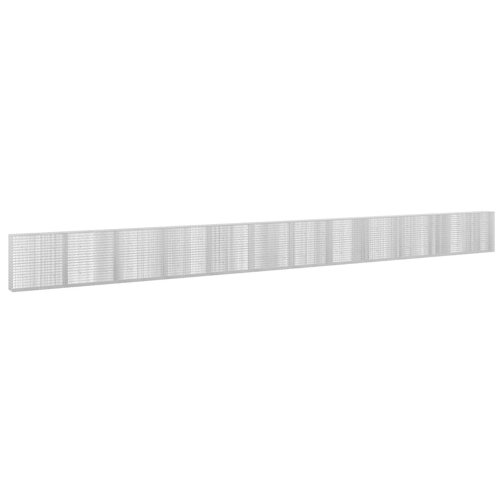 Gabione Mit 5 Mm Draht Und 5x2,5 Cm Maschen 1200x30x100 Cm Vidaxl