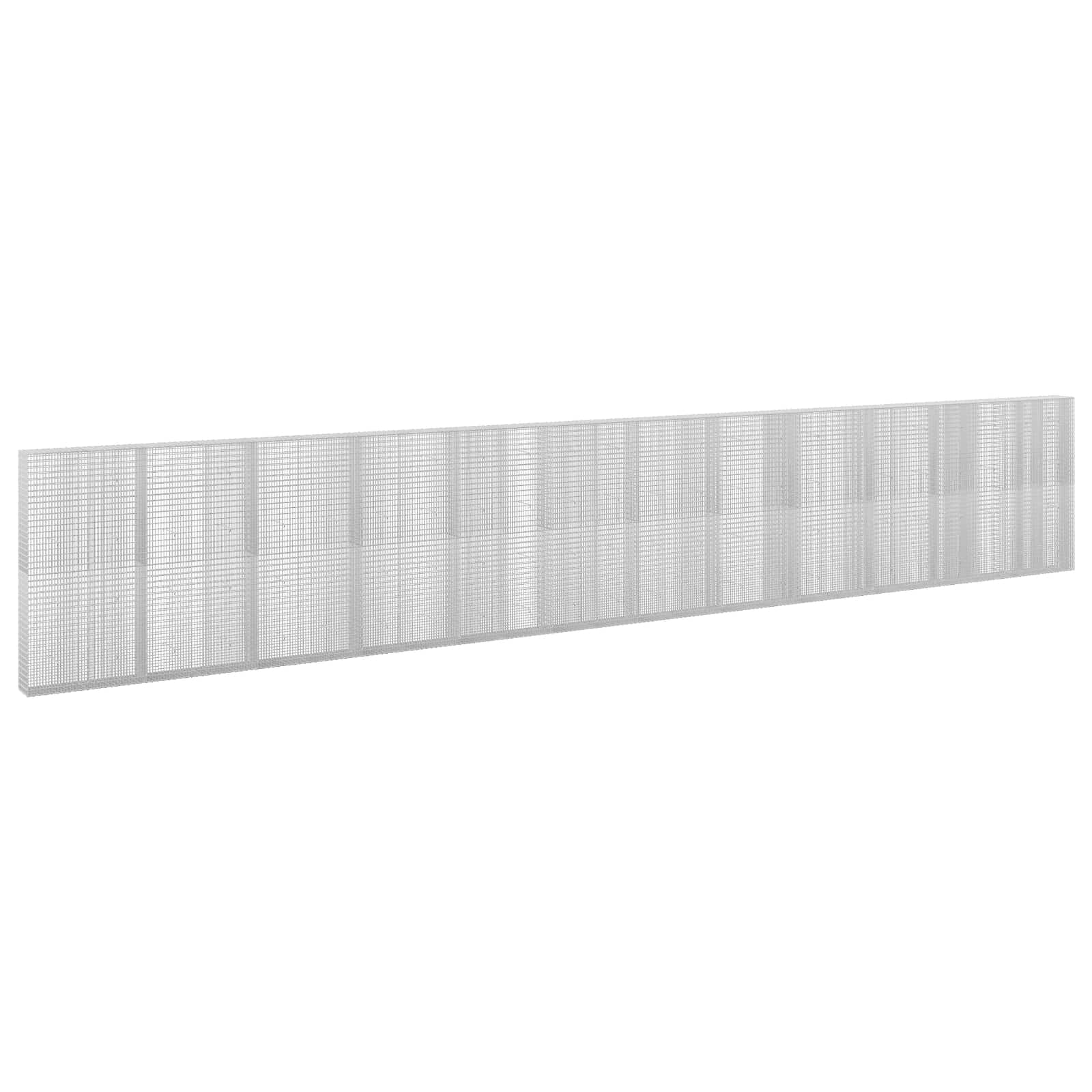 Gabione Mit 5 Mm Draht Und 5x2,5 Cm Maschen 1200x30x200 Cm Vidaxl