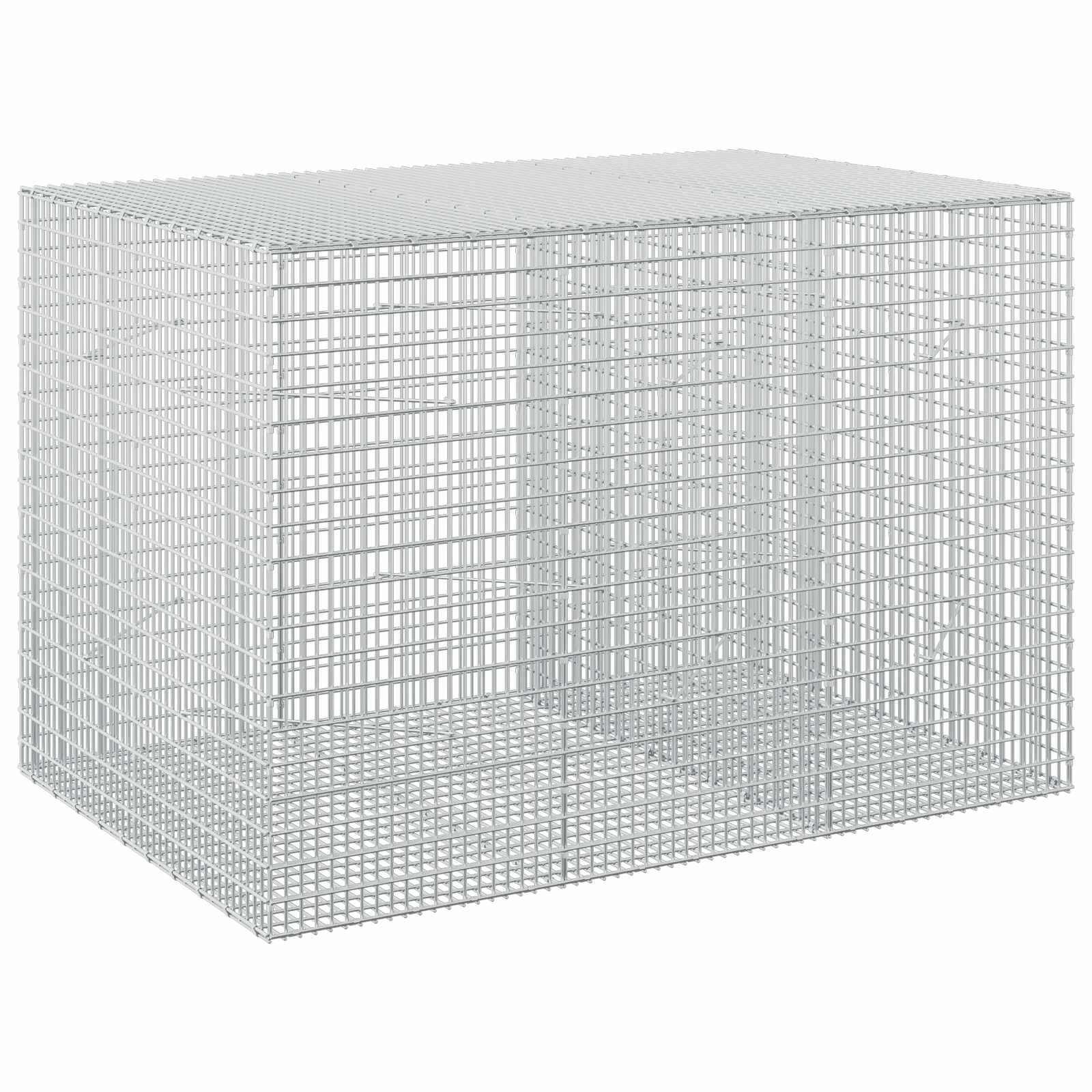 Gabione Mit 5 Mm Draht Und 5x2,5 Cm Maschen 150x100x100 Cm Vidaxl