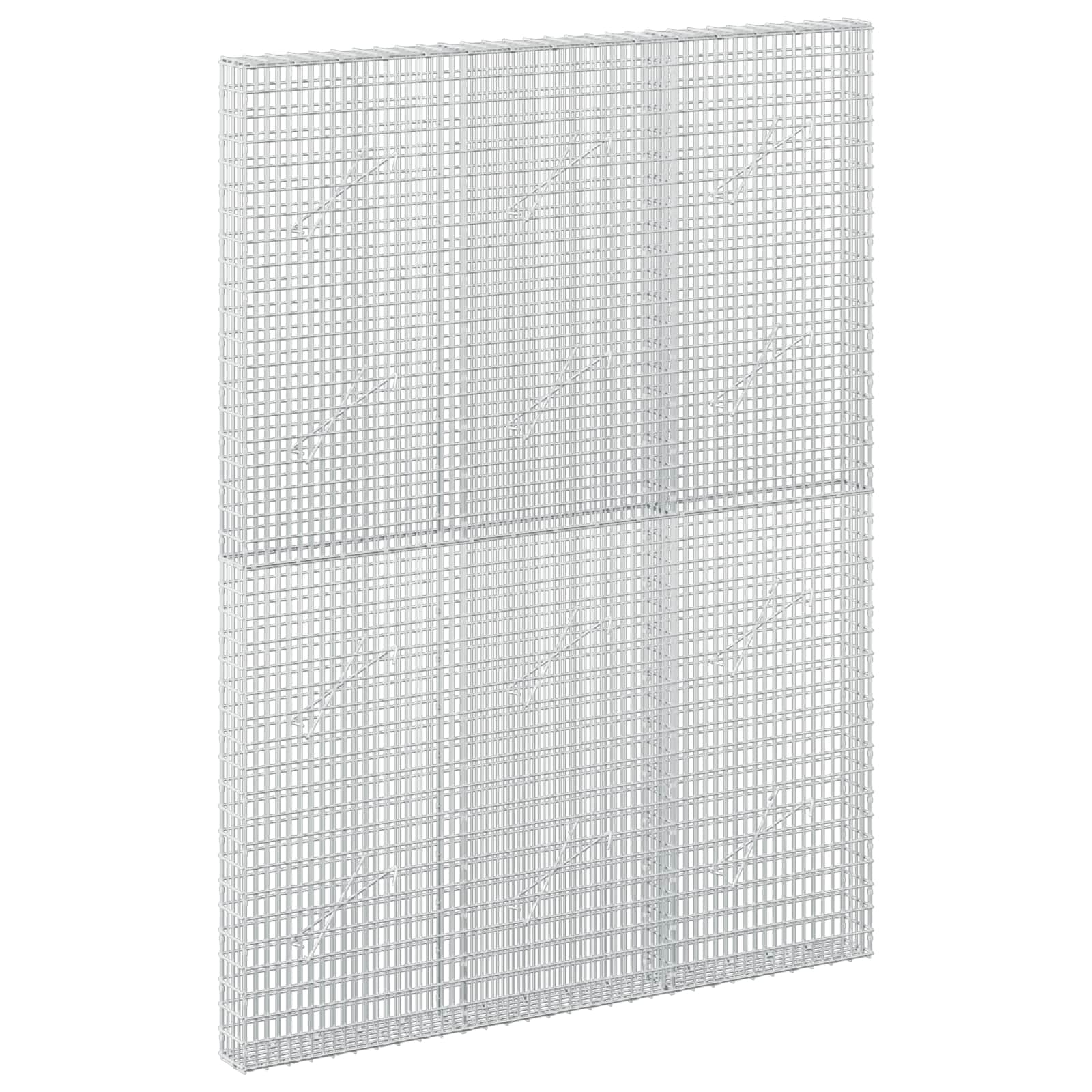 Gabione Mit 5 Mm Draht Und 5x2,5 Cm Maschen 150x10x200 Cm Vidaxl