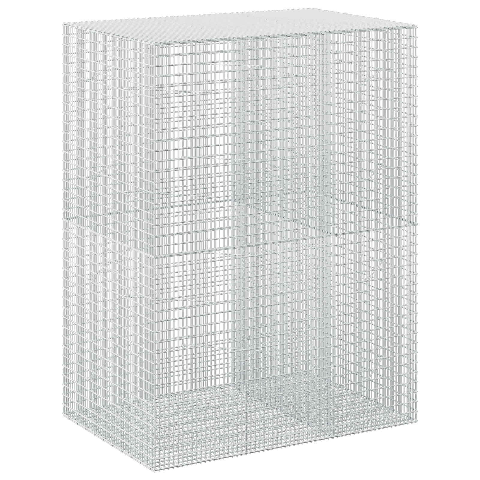 Gabione Mit 5 Mm Draht Und 5x2,5 Cm Maschen 150x100x200 Cm Vidaxl