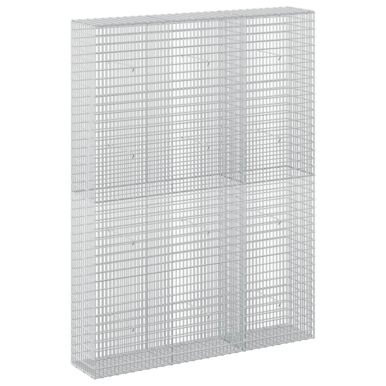 Gabione Mit 5 Mm Draht Und 5x2,5 Cm Maschen 150x30x200 Cm Vidaxl