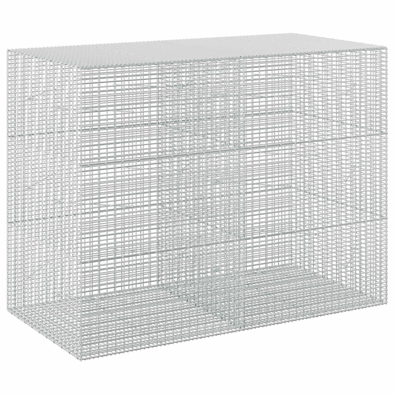 Gabione Mit 5 Mm Draht Und 5x2,5 Cm Maschen 200x100x150 Cm Vidaxl