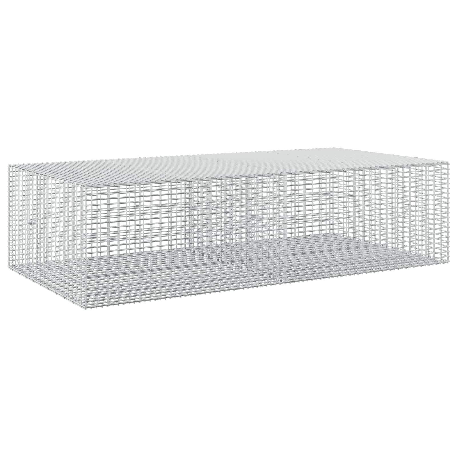 Gabione Mit 5 Mm Draht Und 5x2,5 Cm Maschen 200x100x50 Cm Vidaxl