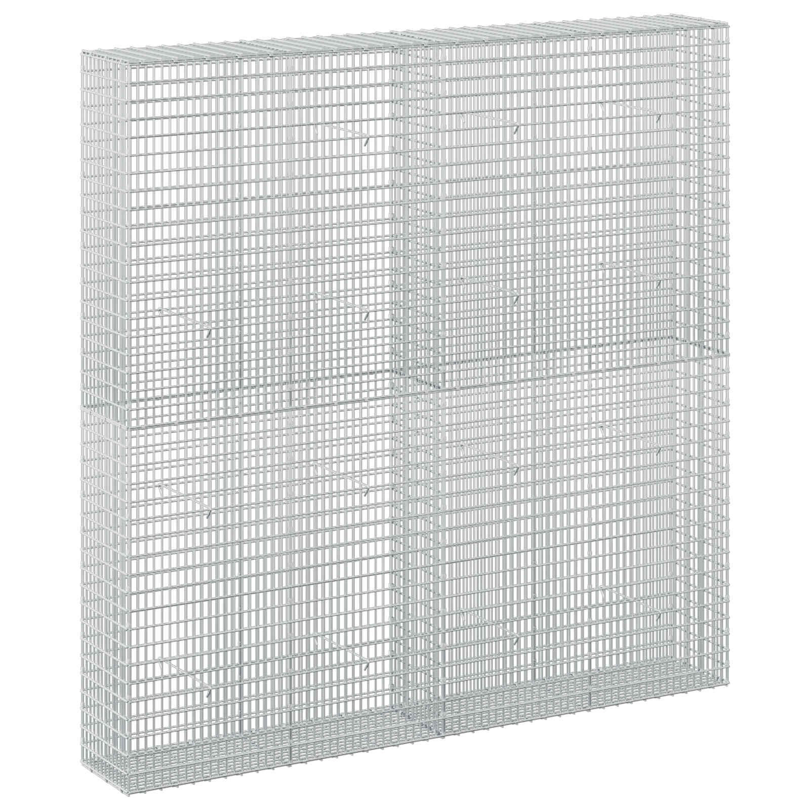 Gabione Mit 5 Mm Draht Und 5x2,5 Cm Maschen 200x30x200 Cm Vidaxl