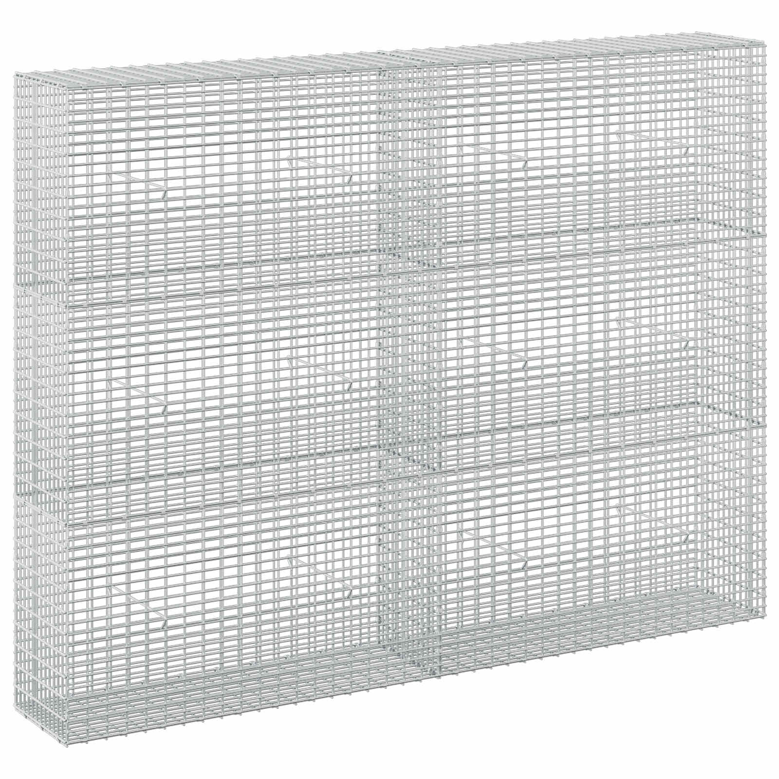 Gabione Mit 5 Mm Draht Und 5x2,5 Cm Maschen 200x30x150 Cm Vidaxl