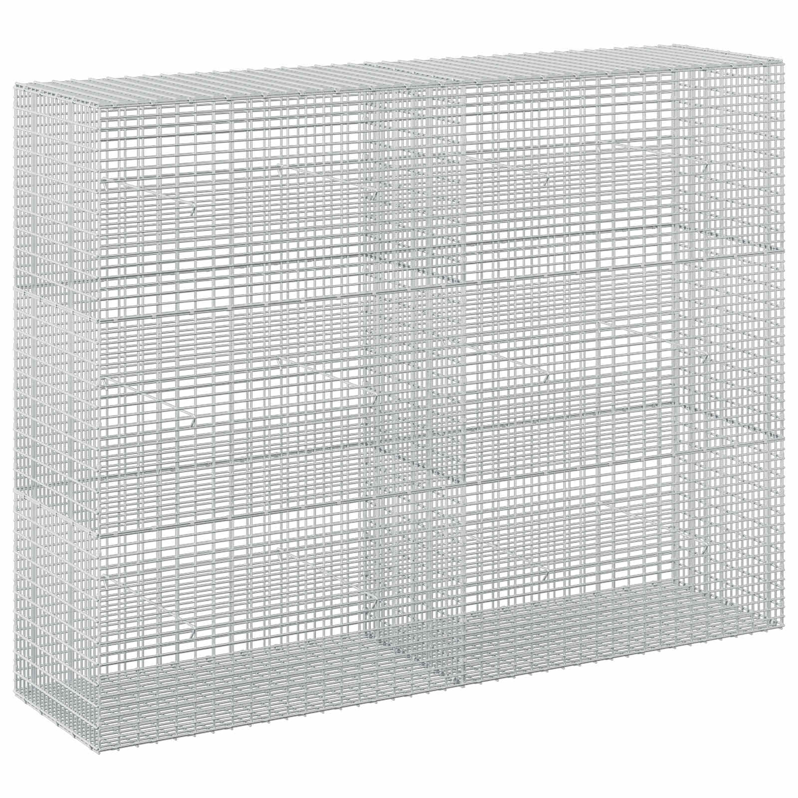 Gabione Mit 5 Mm Draht Und 5x2,5 Cm Maschen 200x50x150 Cm Vidaxl