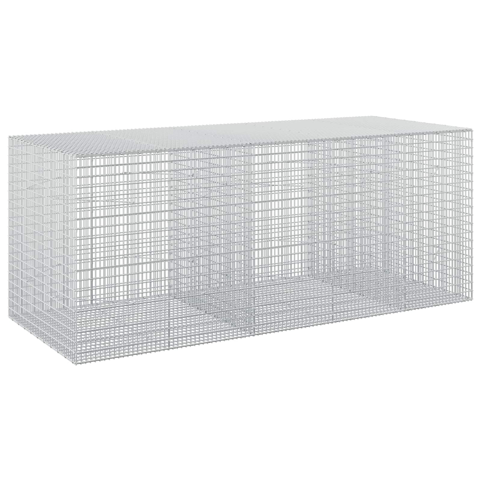 Gabione Mit 5 Mm Draht Und 5x2,5 Cm Maschen 250x100x100 Cm Vidaxl
