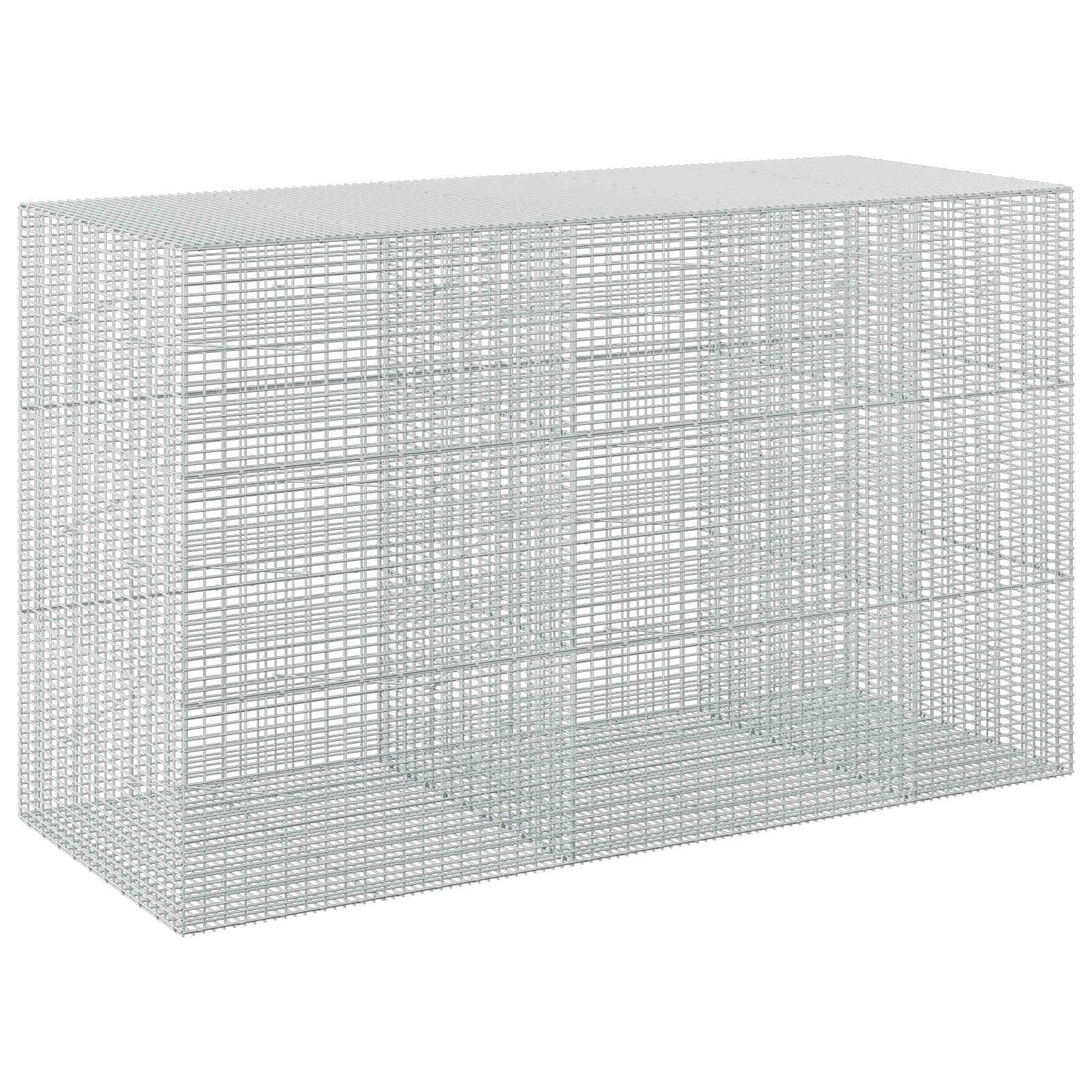 Gabione Mit 5 Mm Draht Und 5x2,5 Cm Maschen 250x100x150 Cm Vidaxl