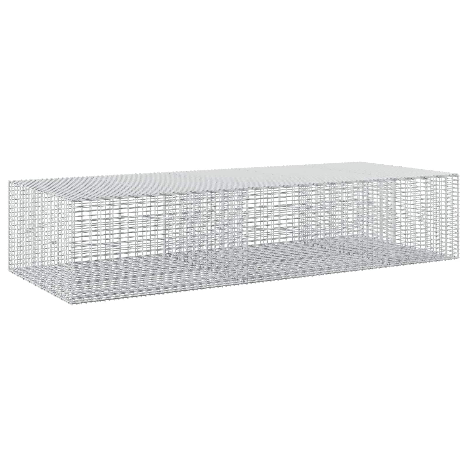 Gabione Mit 5 Mm Draht Und 5x2,5 Cm Maschen 250x100x50 Cm Vidaxl