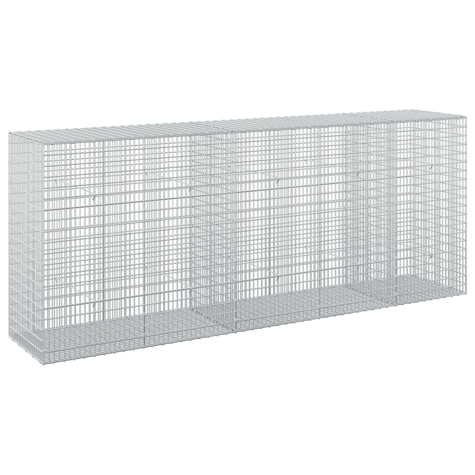 Gabione Mit 5 Mm Draht Und 5x2,5 Cm Maschen 250x50x100 Cm Vidaxl