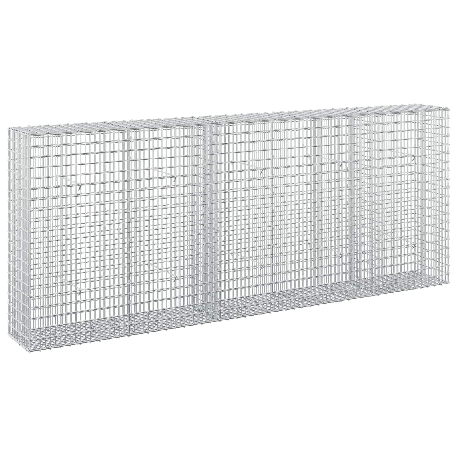 Gabione Mit 5 Mm Draht Und 5x2,5 Cm Maschen 250x30x100 Cm Vidaxl