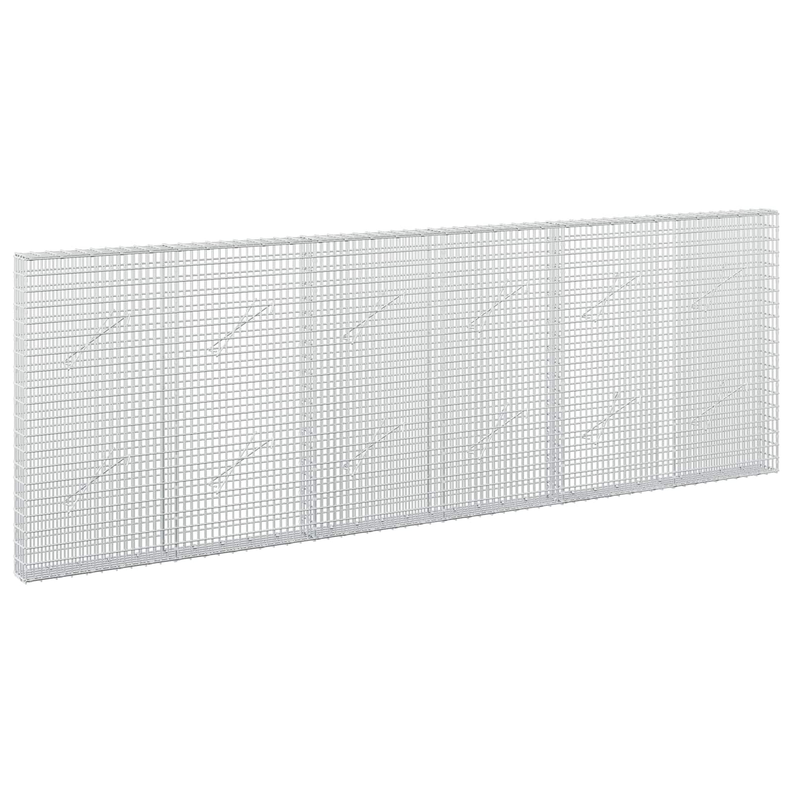Gabione Mit 5 Mm Draht Und 5x2,5 Cm Maschen 300x10x100 Cm Vidaxl