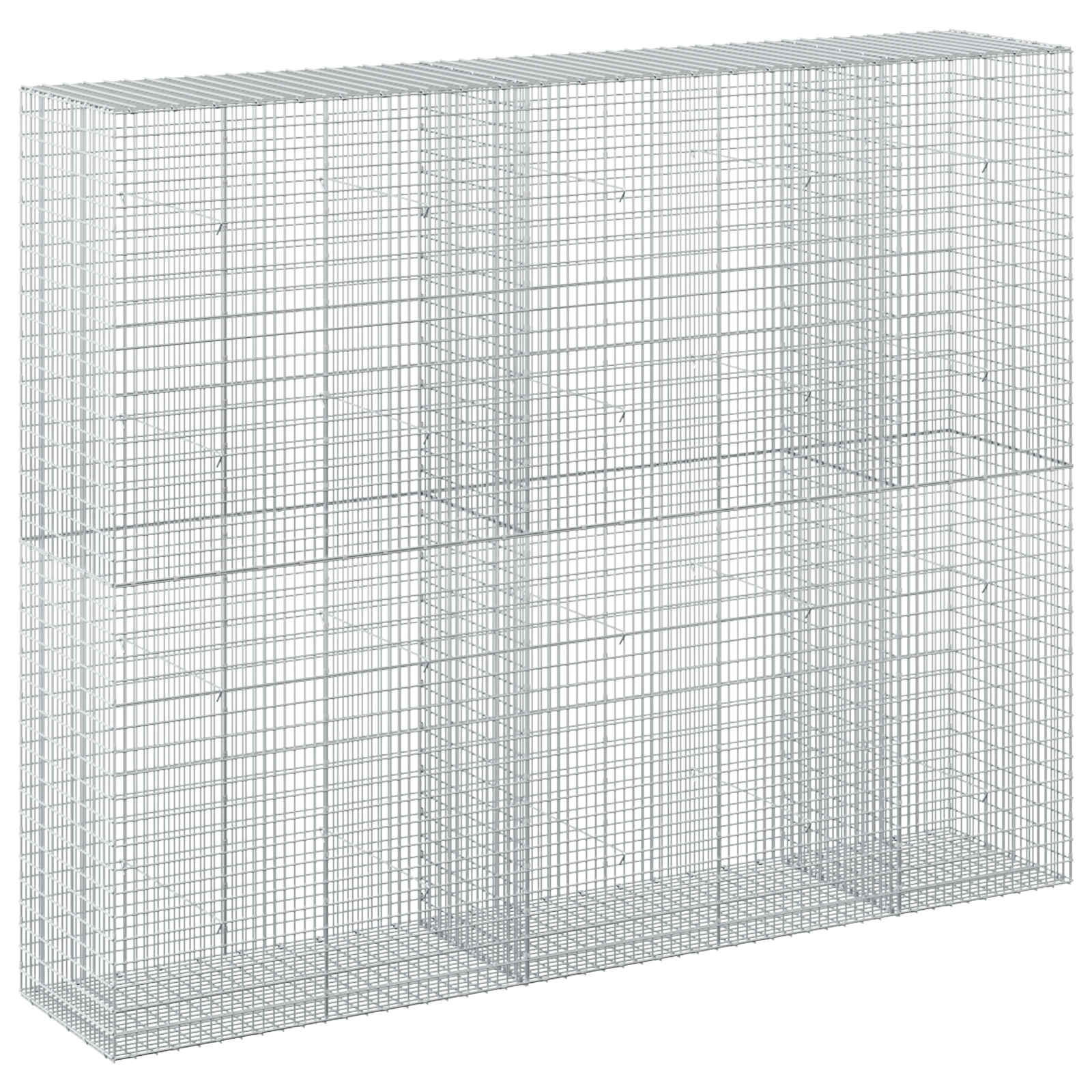 Gabione Mit 5 Mm Draht Und 5x2,5 Cm Maschen 250x50x200 Cm Vidaxl