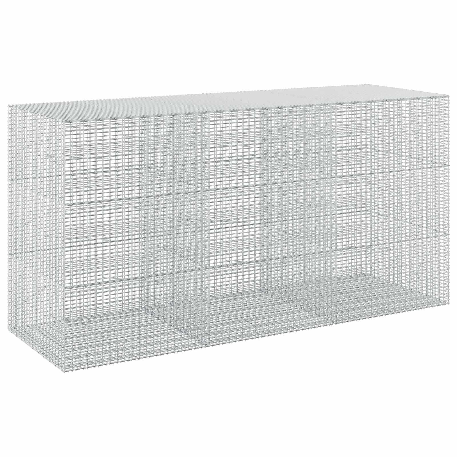 Gabione Mit 5 Mm Draht Und 5x2,5 Cm Maschen 300x100x150 Cm Vidaxl
