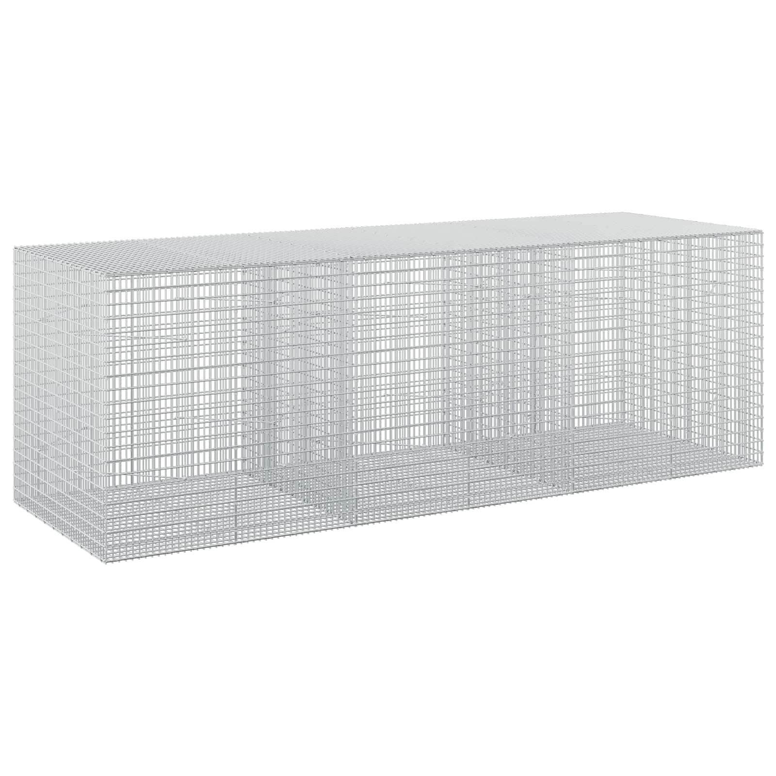 Gabione Mit 5 Mm Draht Und 5x2,5 Cm Maschen 300x100x100 Cm Vidaxl