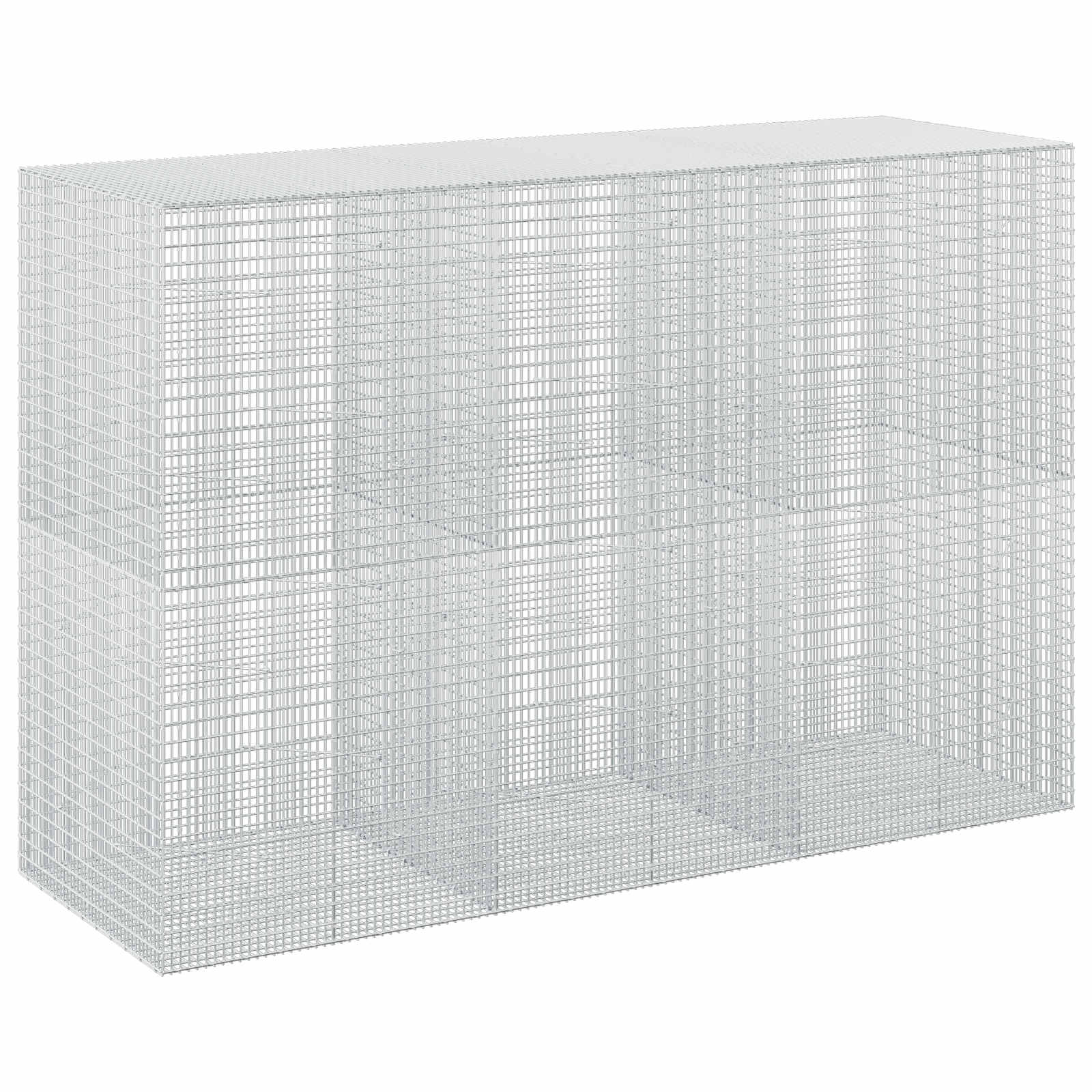 Gabione Mit 5 Mm Draht Und 5x2,5 Cm Maschen 300x100x200 Cm Vidaxl